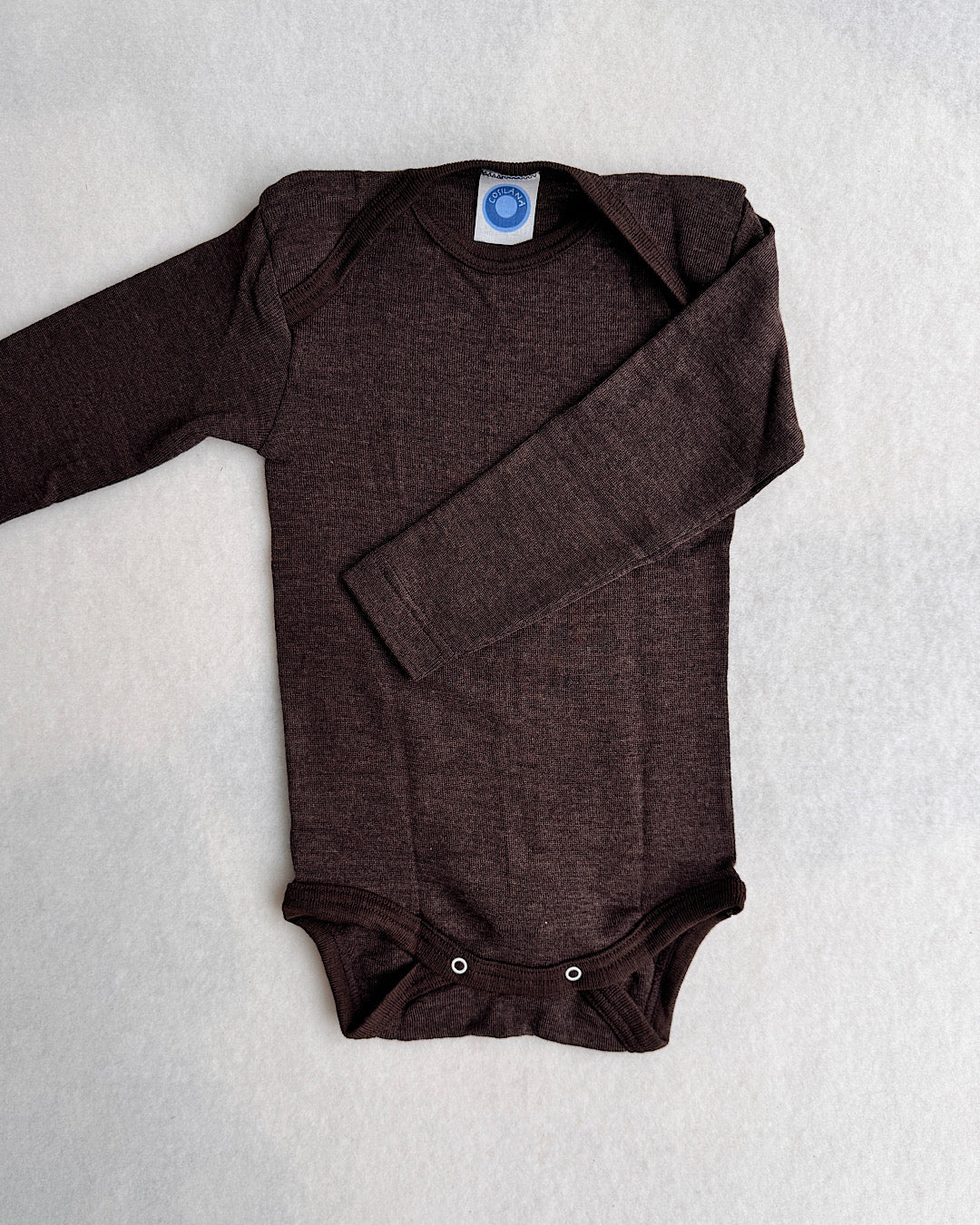 Body uld/silke - brun