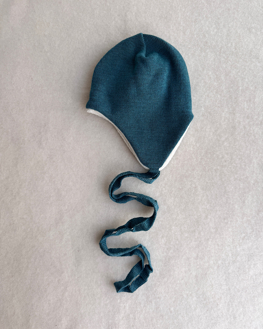 Hue 100% merino uld med bomuldsplush - smaragd