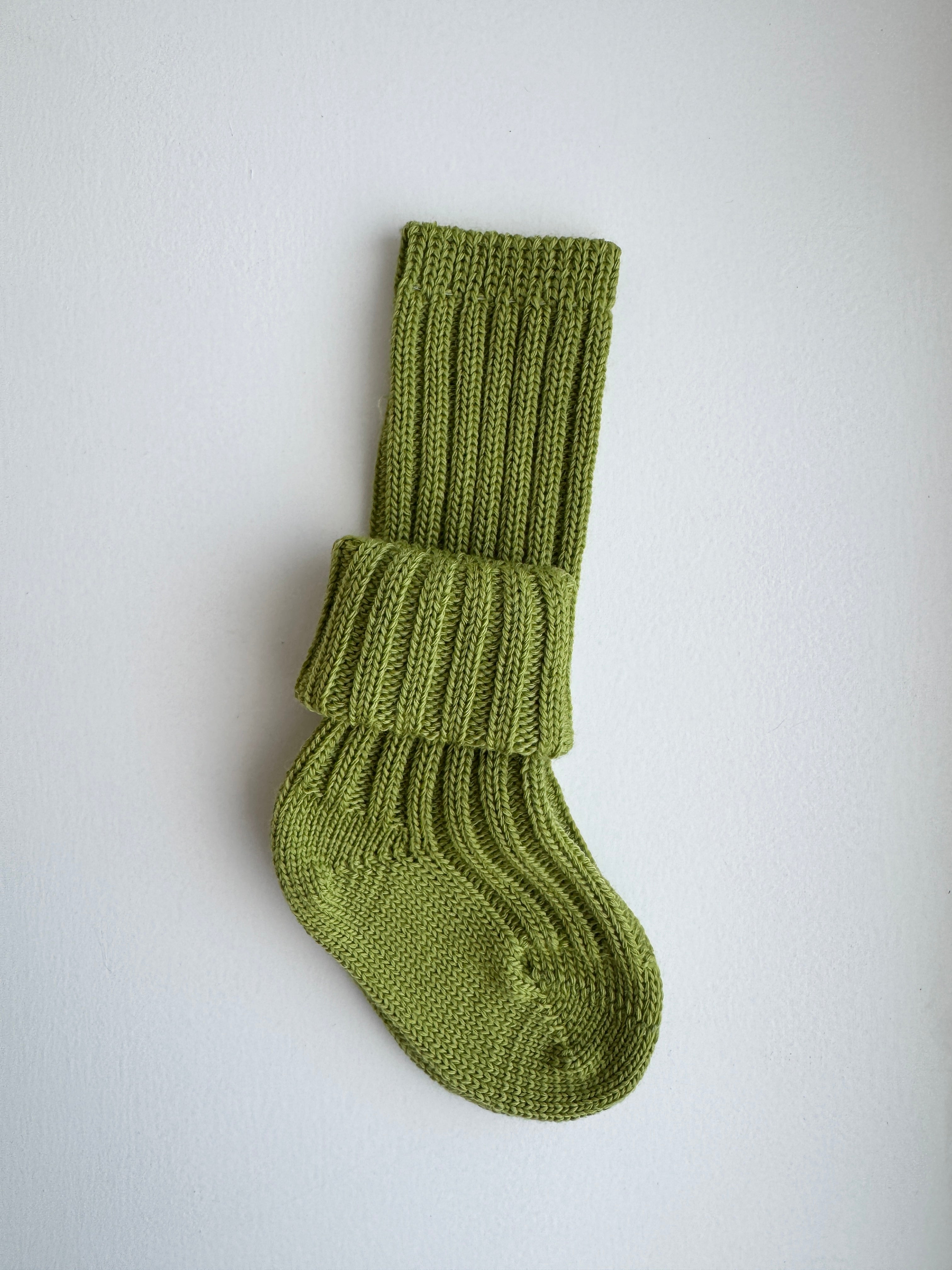 Uldsokker m. rib og ekstra længde