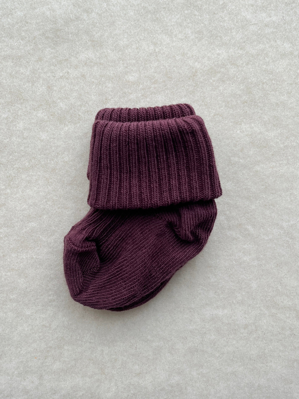 Babystrømper bomuld - grape skin