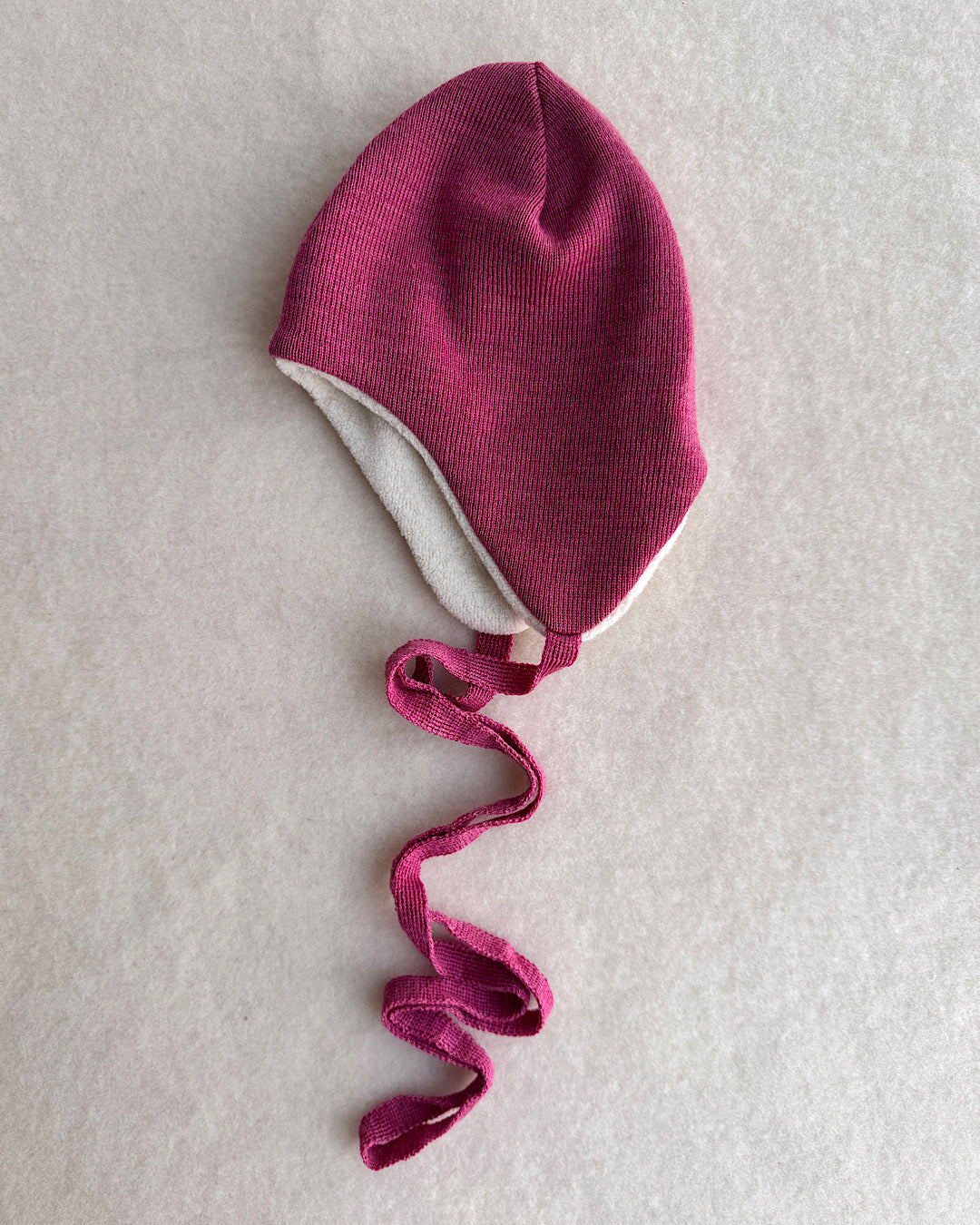 Hue 100% merino uld med bomuldsplush - rose