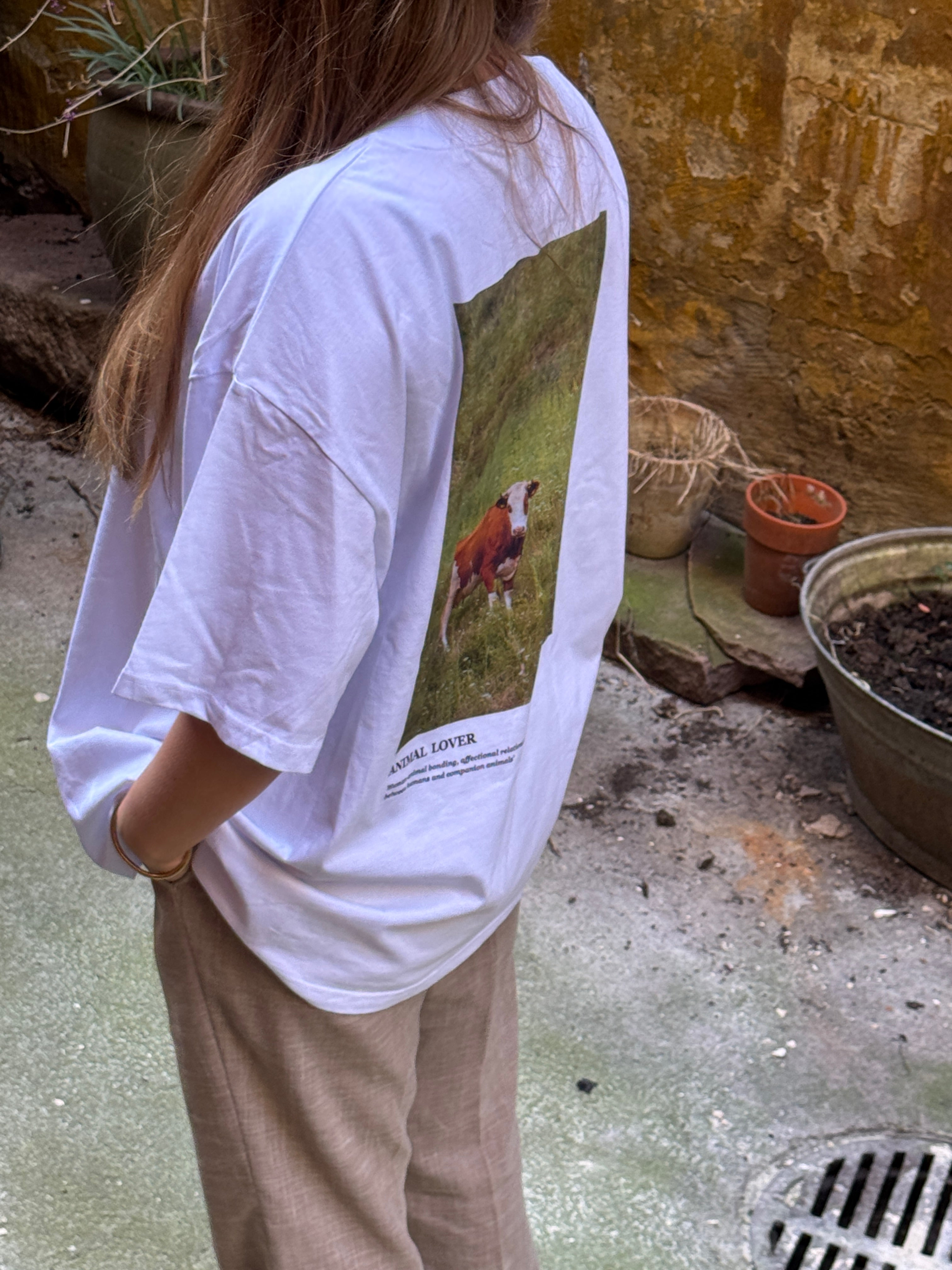Blomst 100% GOTS bomulds t-shirt VOKSEN - Ko
