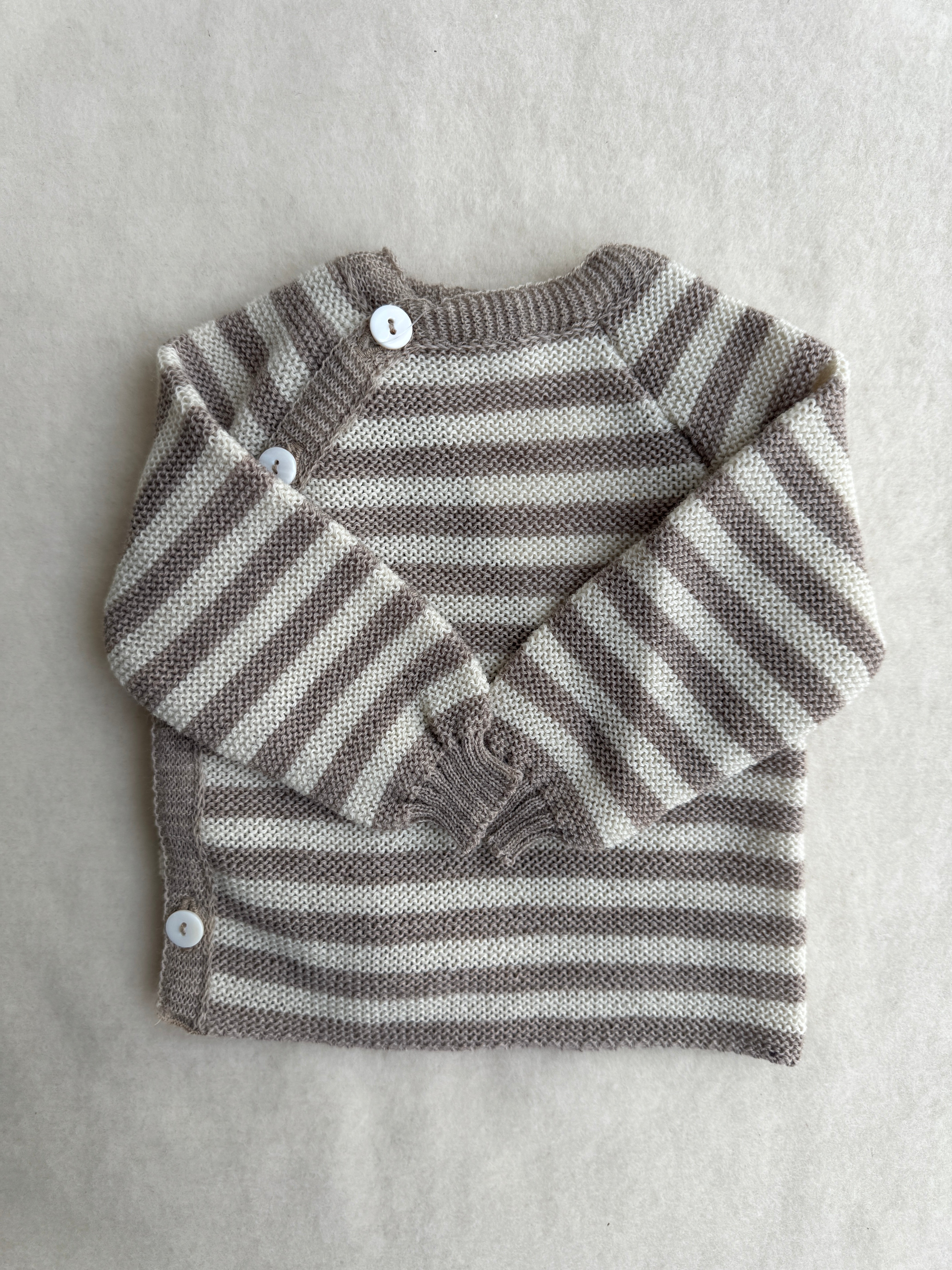 Uldtrøje - beige/creme