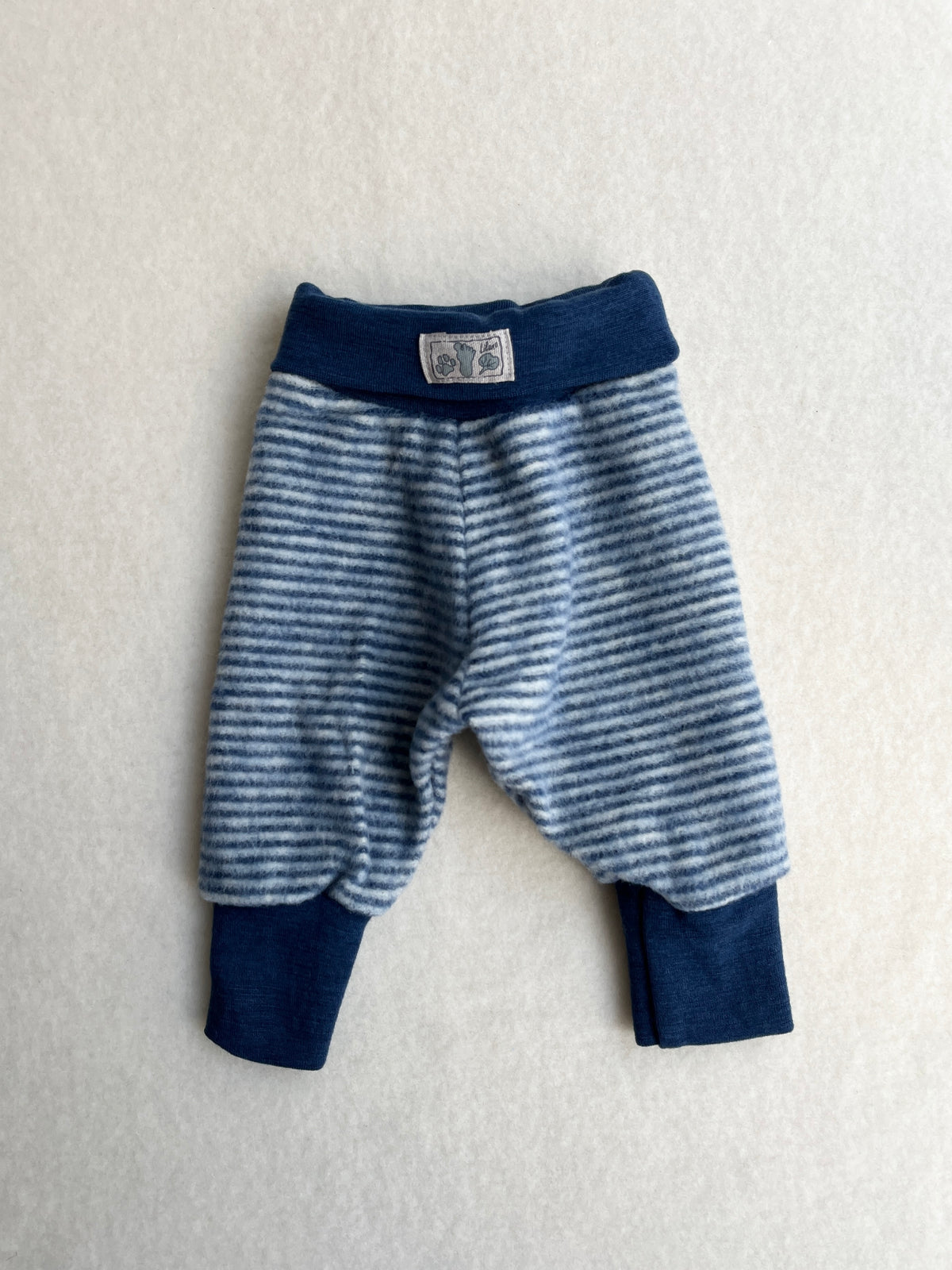 Trousers - navy/natural