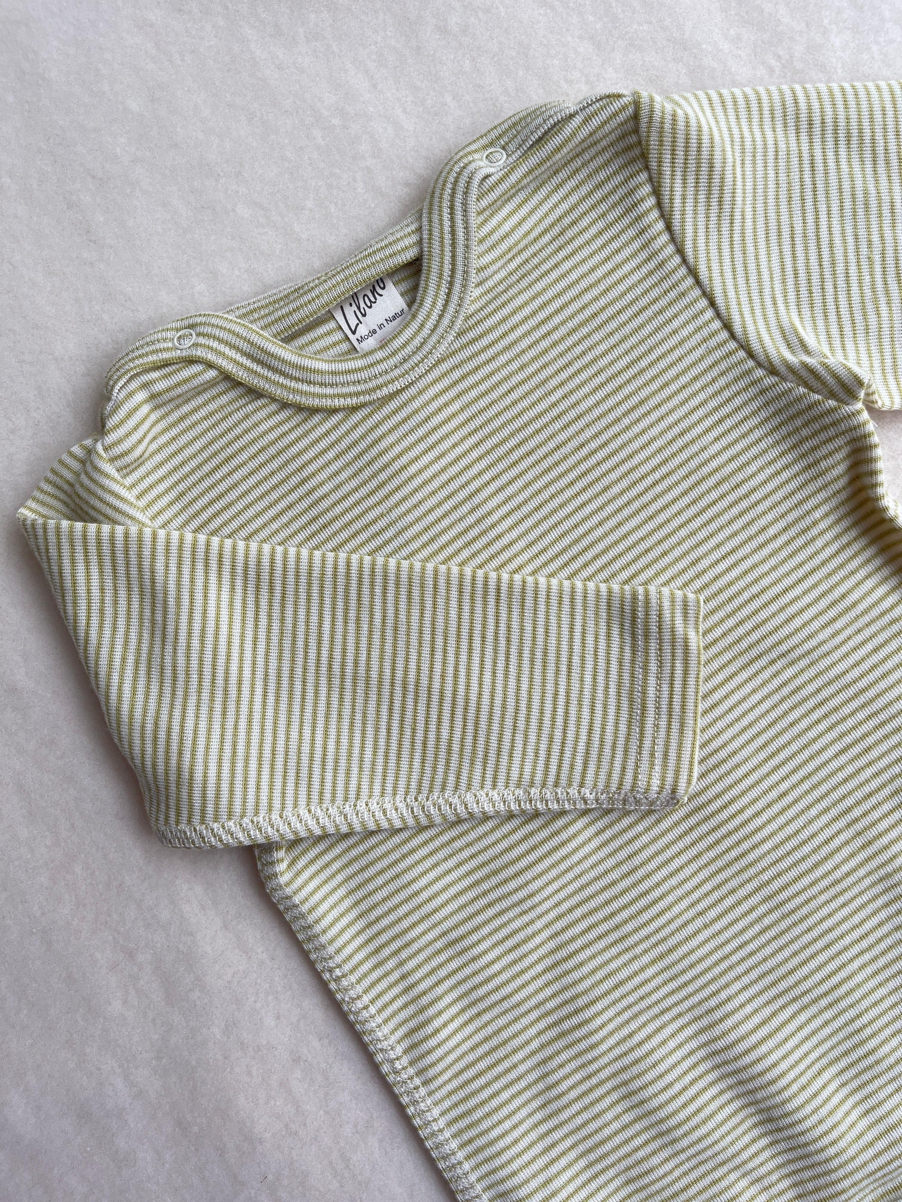 Body uld/silke - kiwi strib