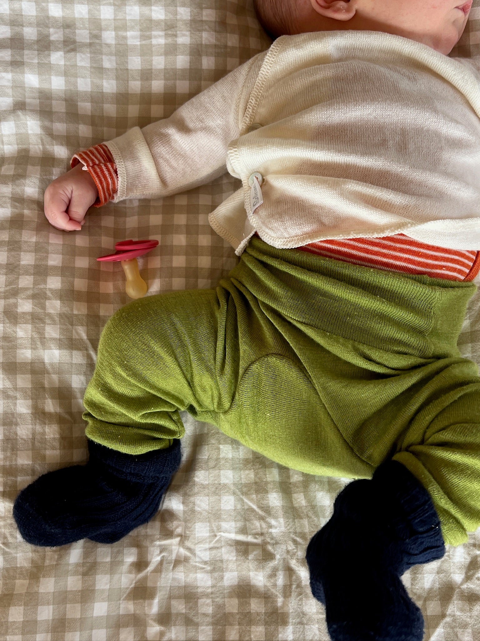 Bukser uld/silke - grøn