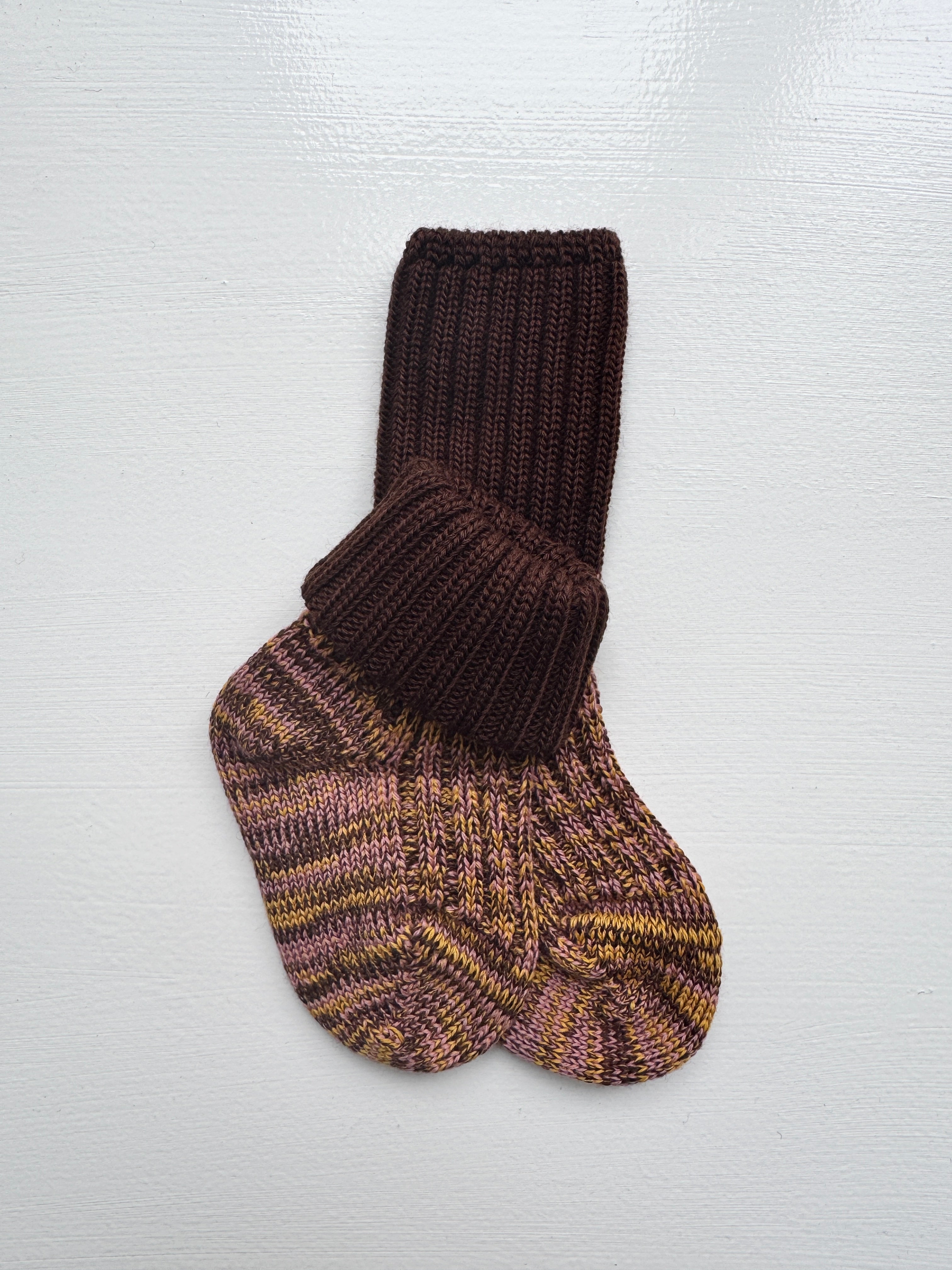 Poeter x Grödo - Uldsokker m. rib og ekstra længde