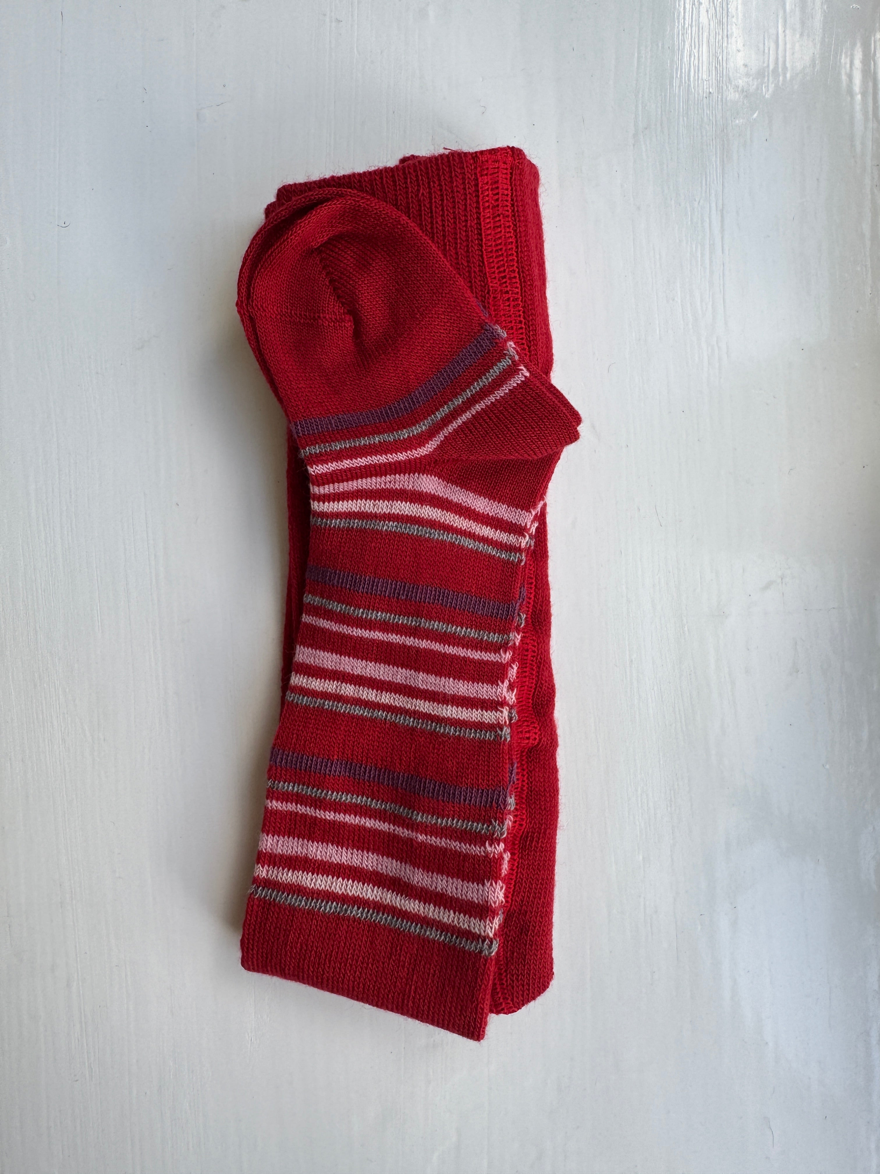 Uldsstrømpebukser striber