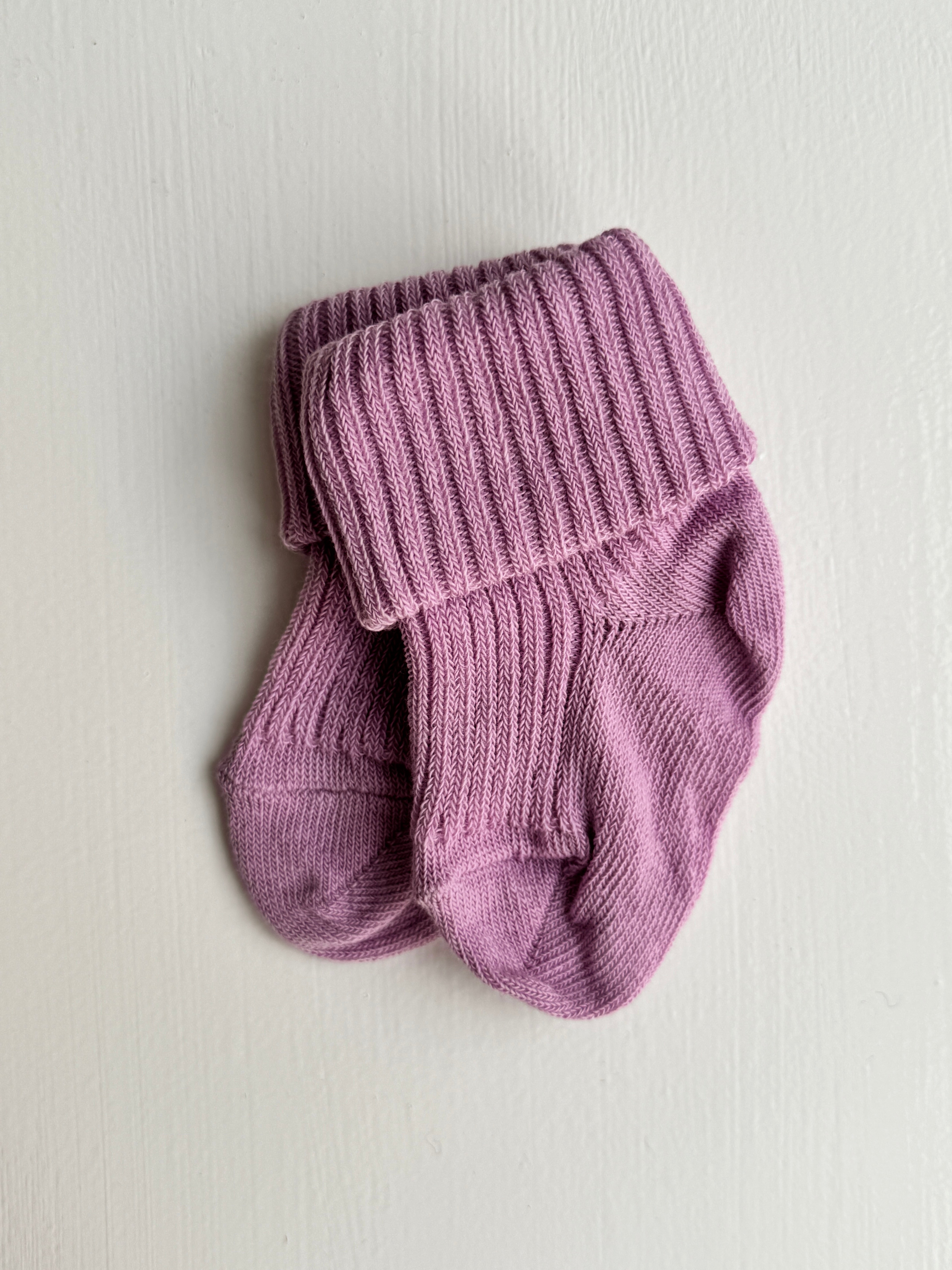 Babystrømper bomuld - Lupine