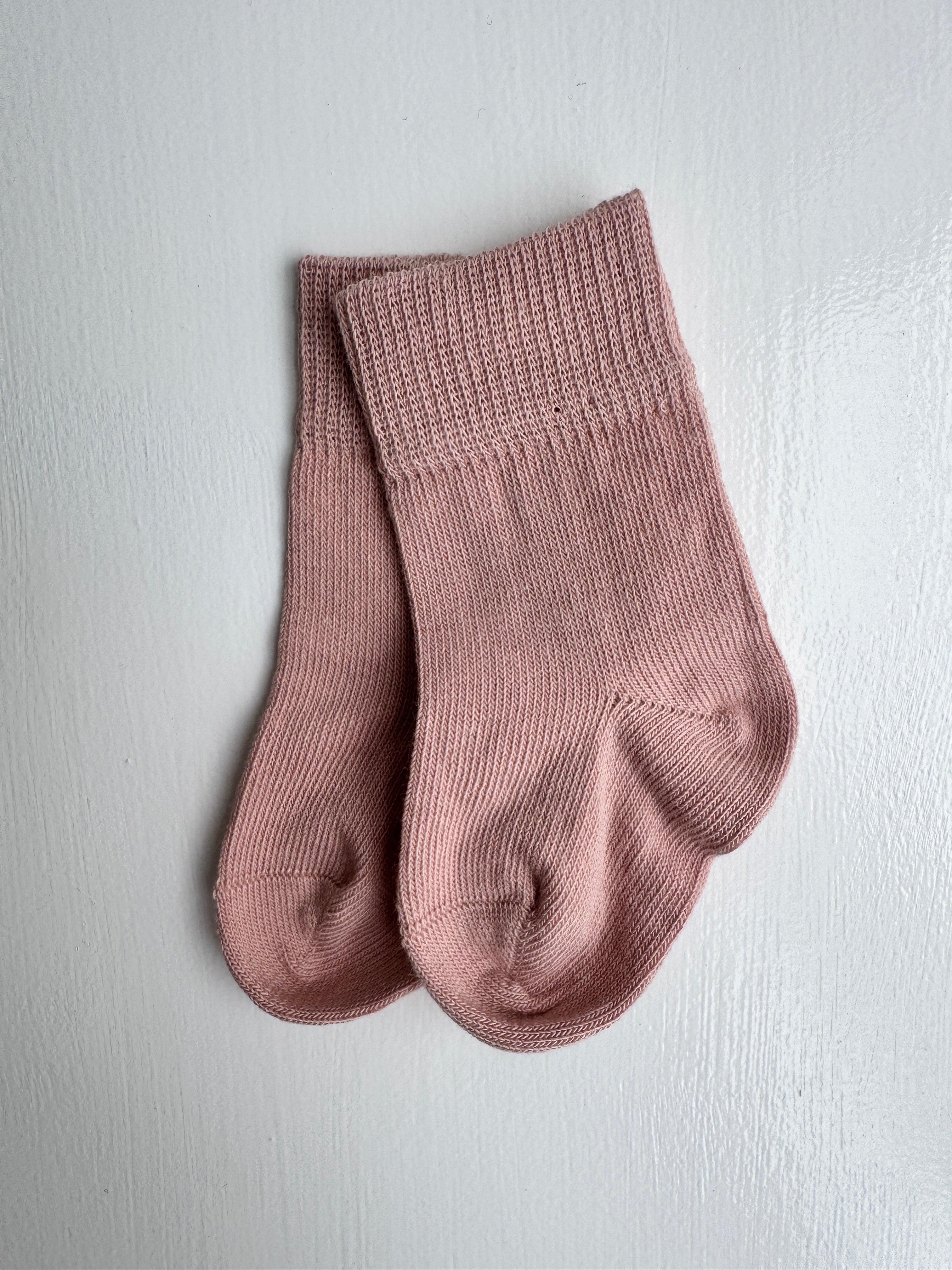 Bomuldssokker - mistyrose