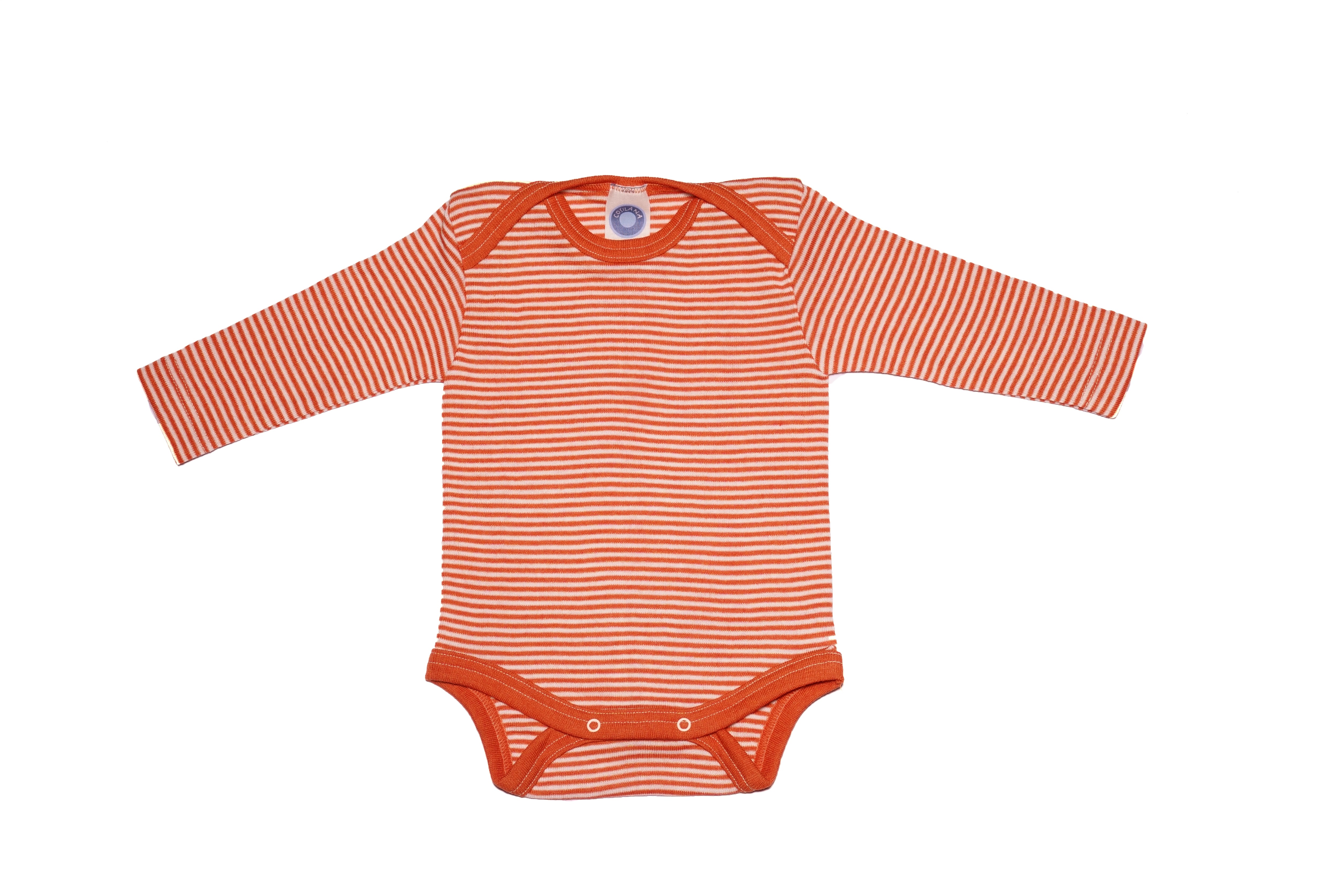 Body uld/silke - orange strib