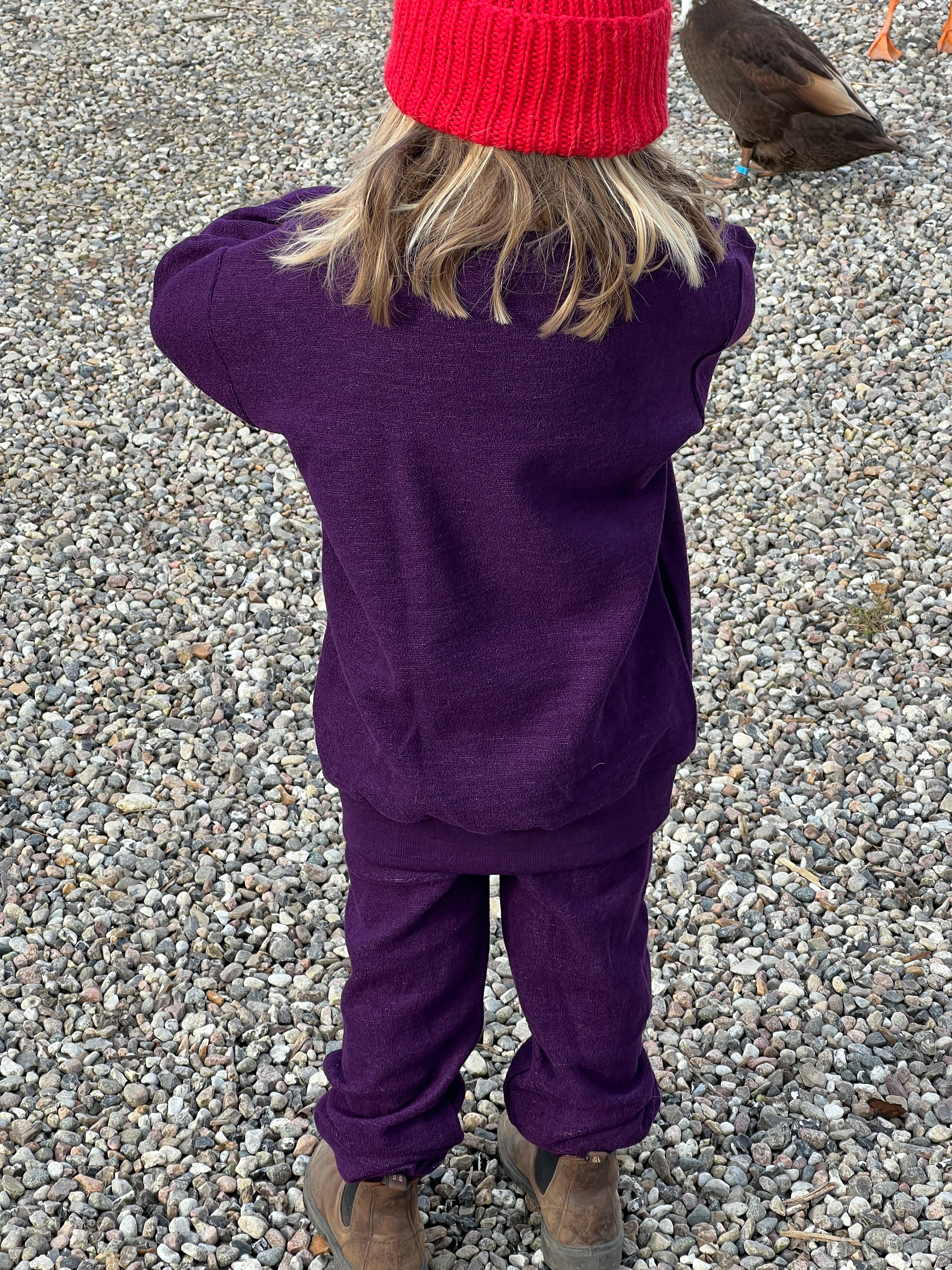 Frotté sæt - lilla