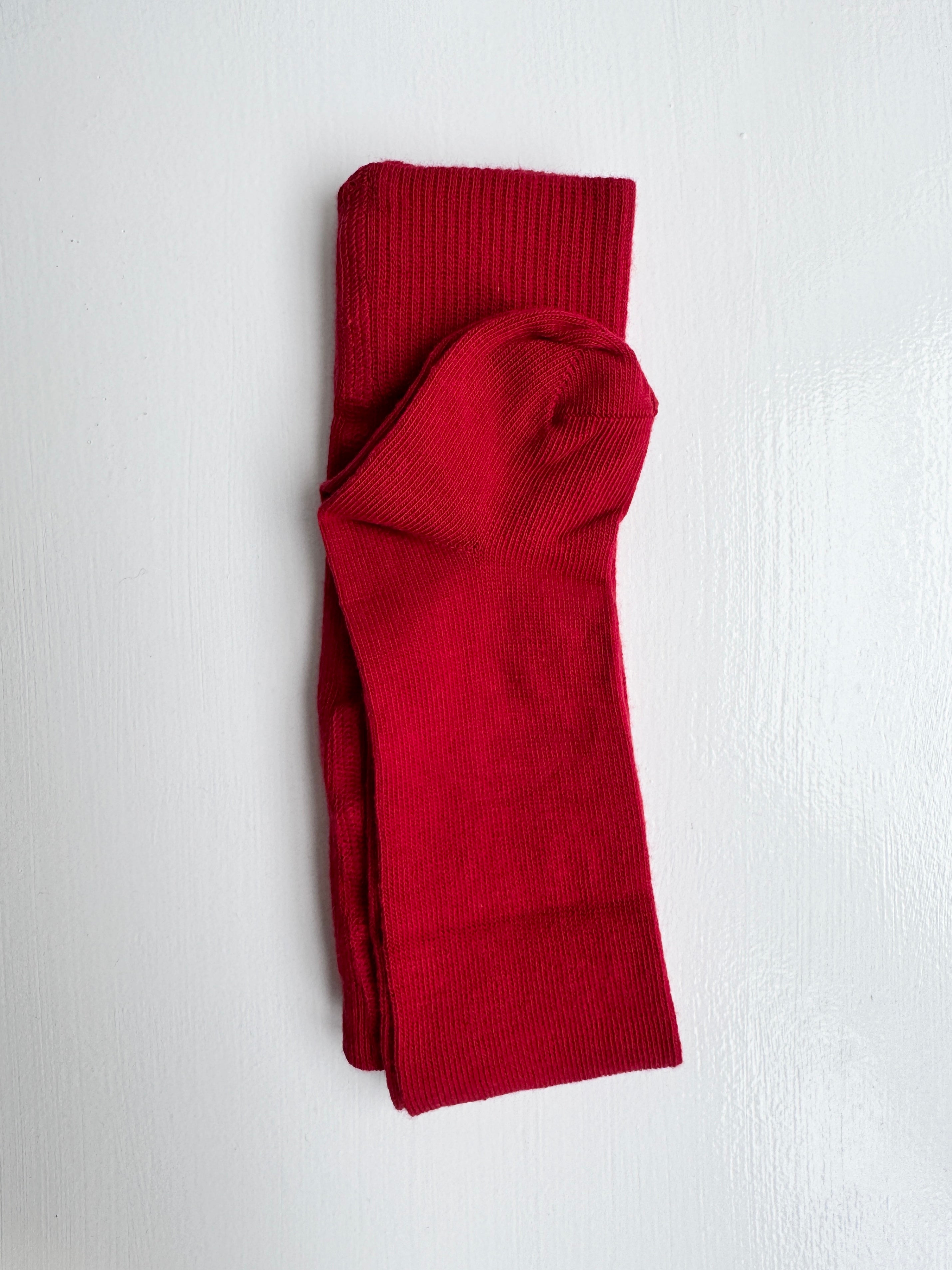 Bomuldsstrømpebukser - tomat