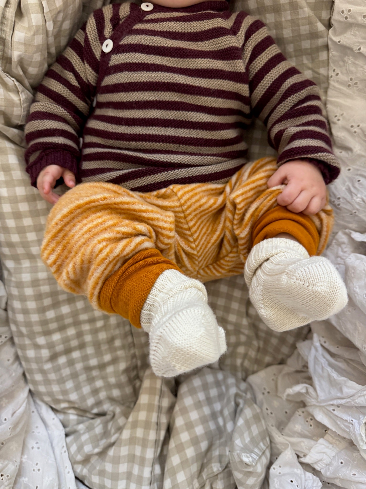 Uldtrøje - beige/hyldebær