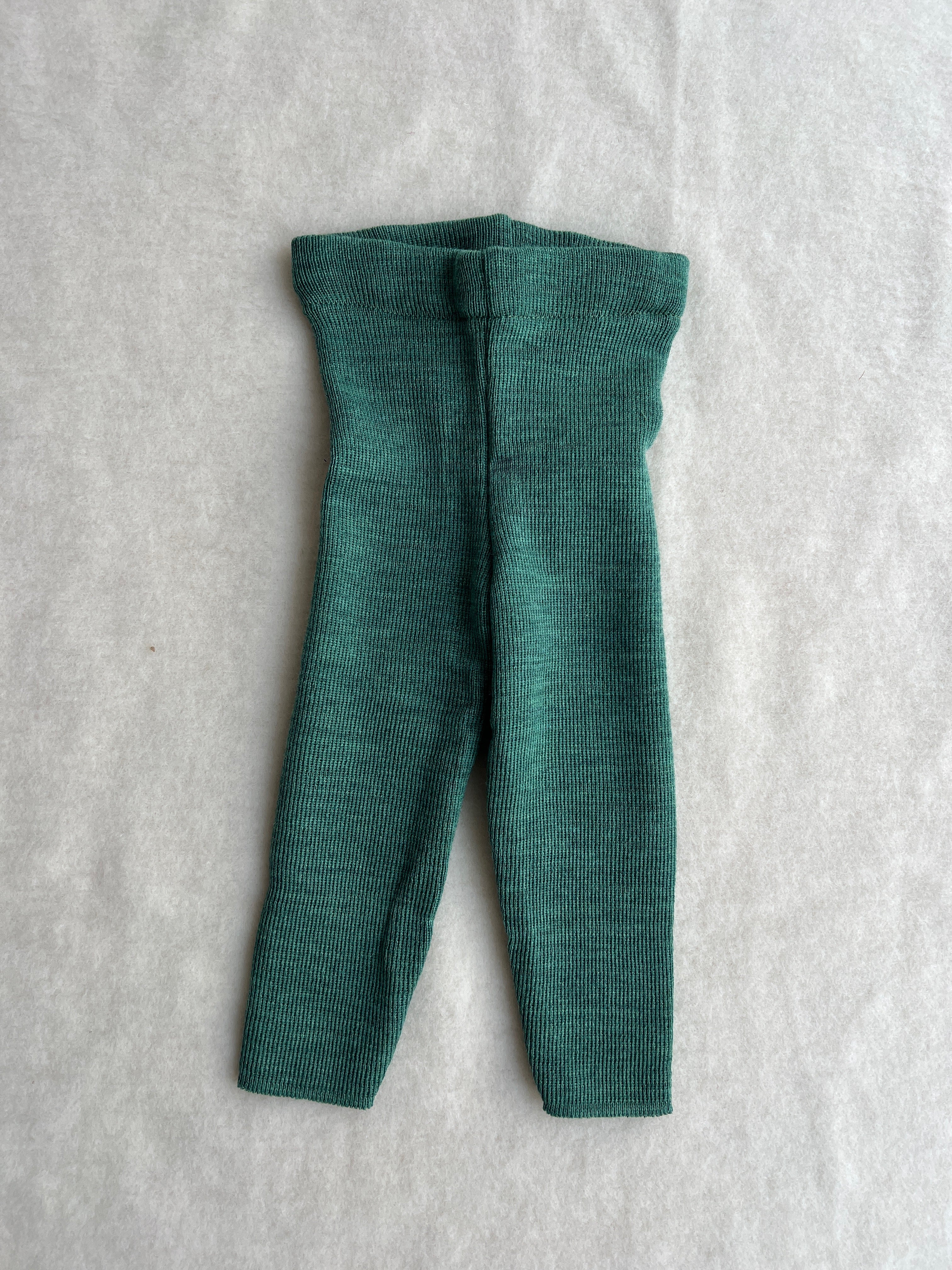 Uldleggings rib - salbei