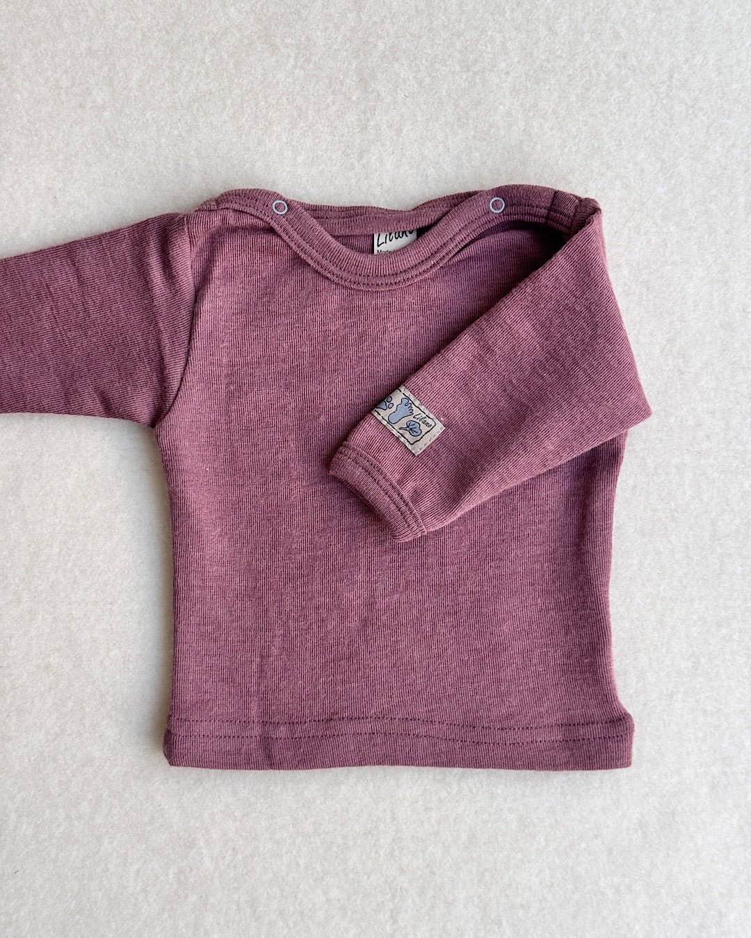 Bluse uld/silke - mauve