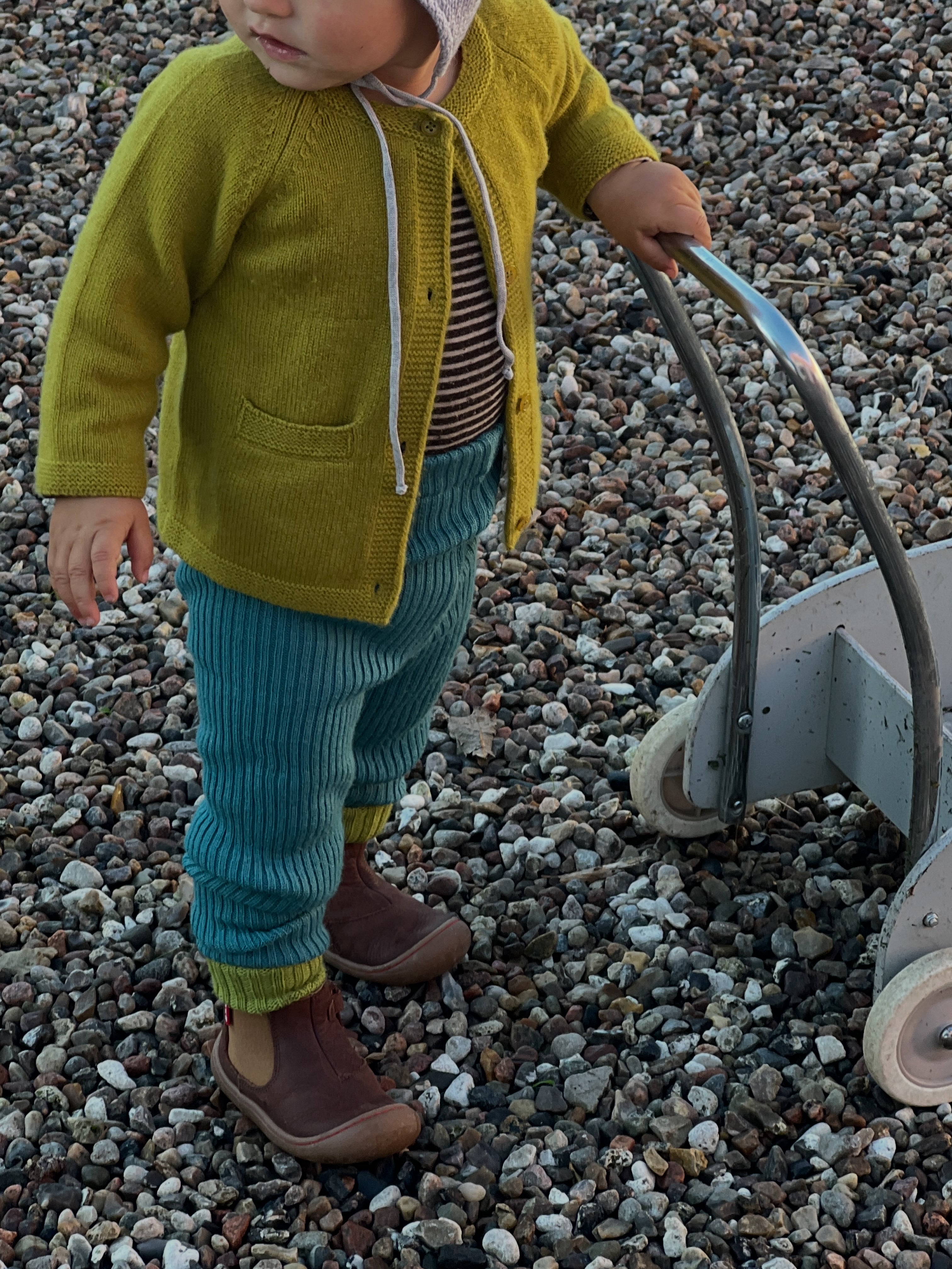 Uldleggings rib - Caribien