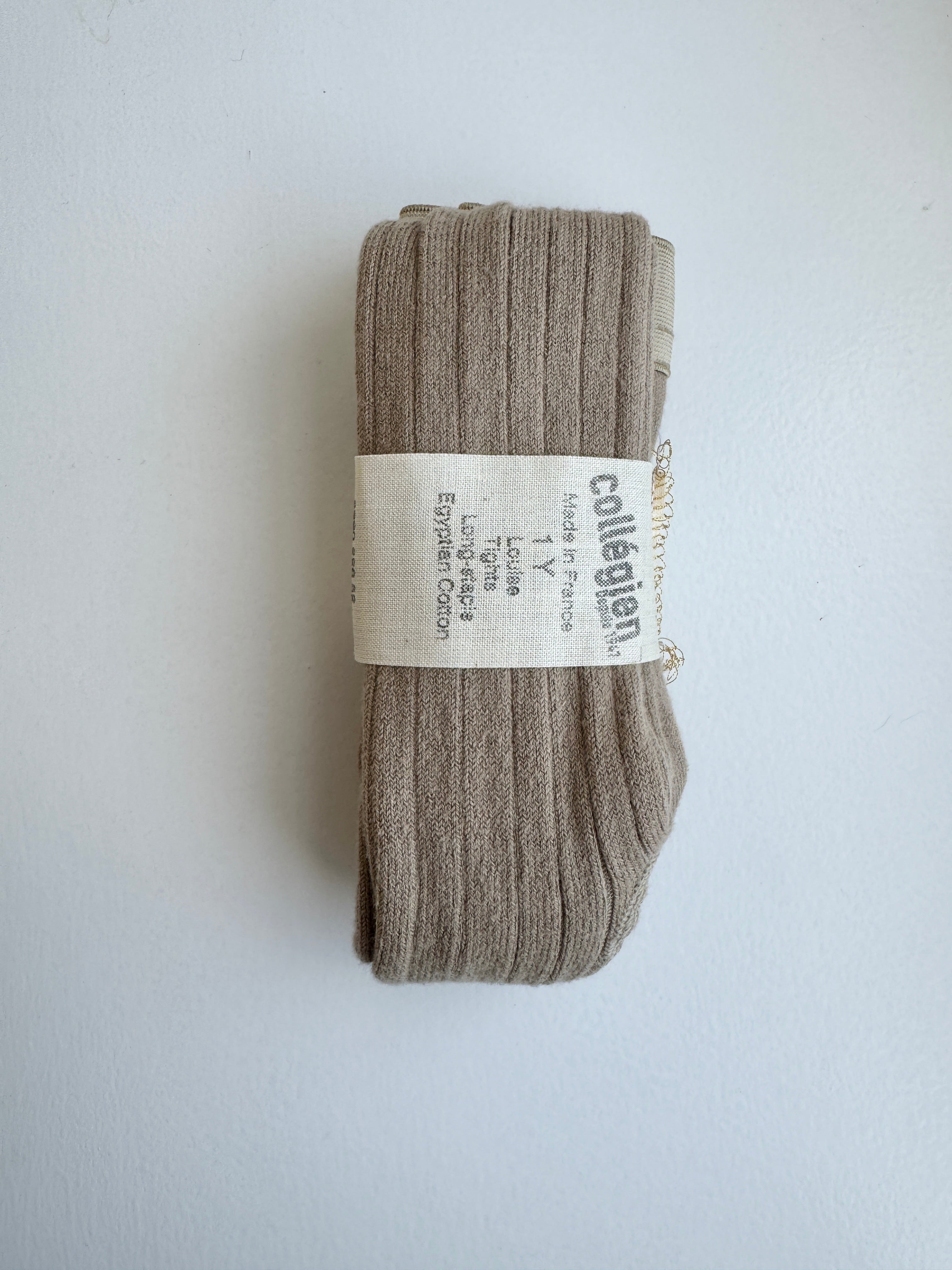 Collégien strømpebukser i bomuld: Grågrøn