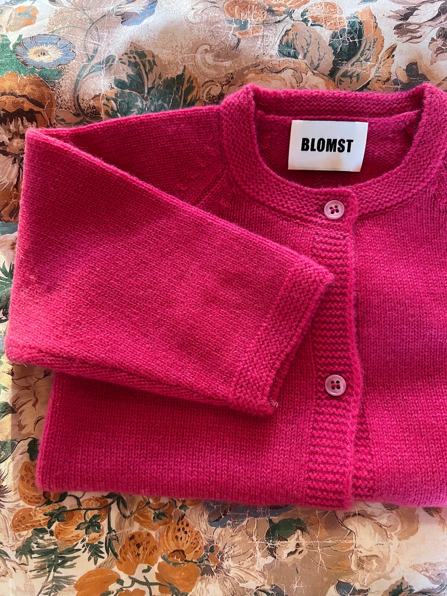 Blomst GOTS 100% cashmere cardigan Bær