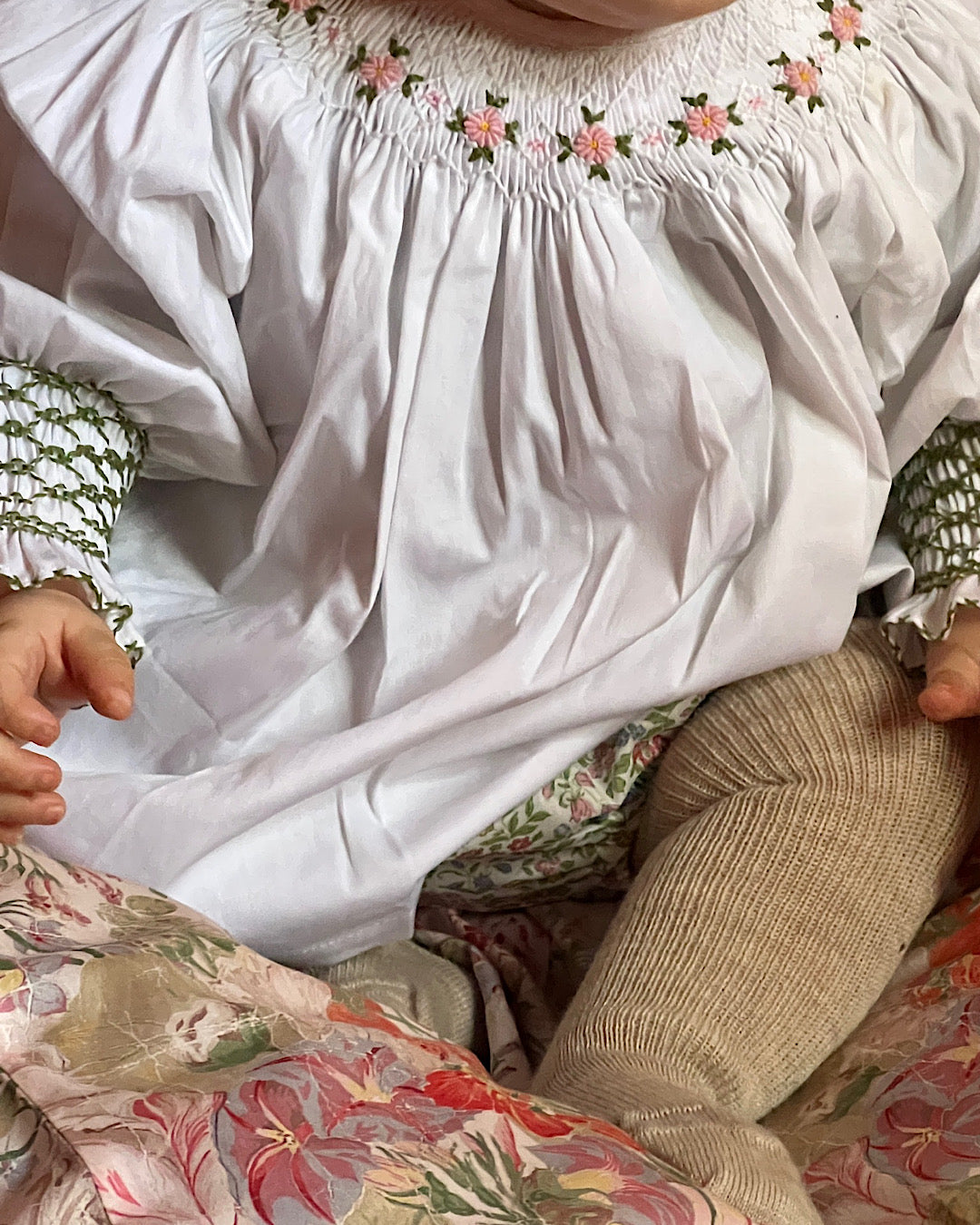 Blomst Amber kjole med smock