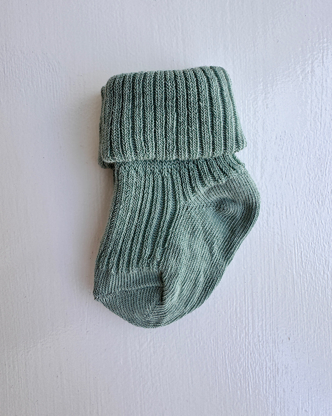 Babystrømper bomuld - granite green