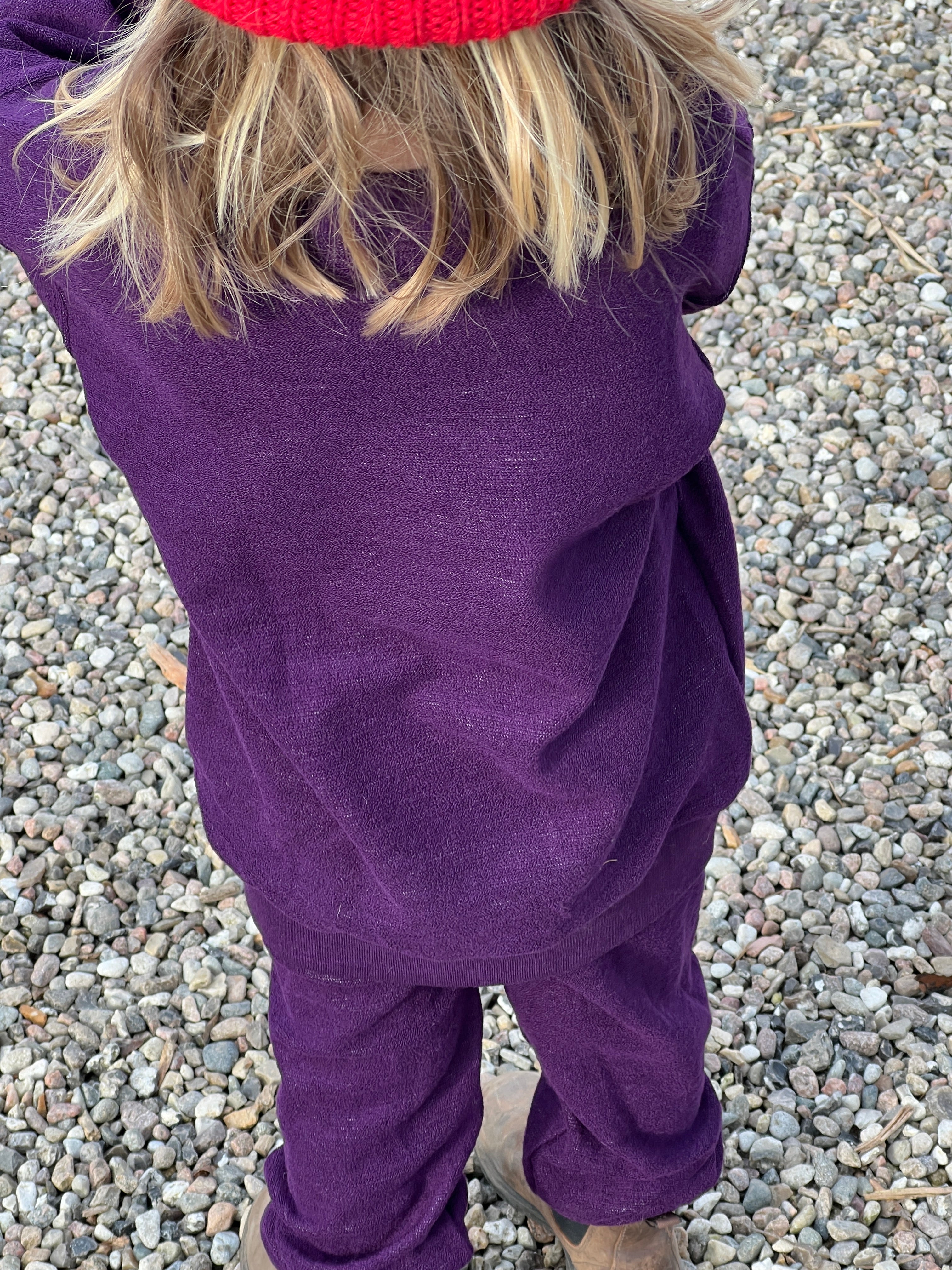 Frotté sæt - lilla