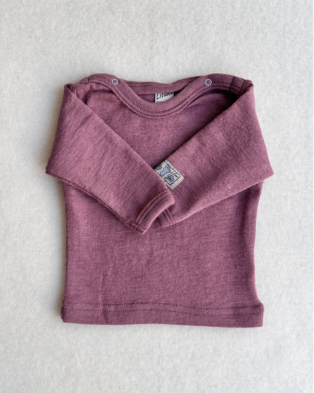 Bluse uld/silke - mauve
