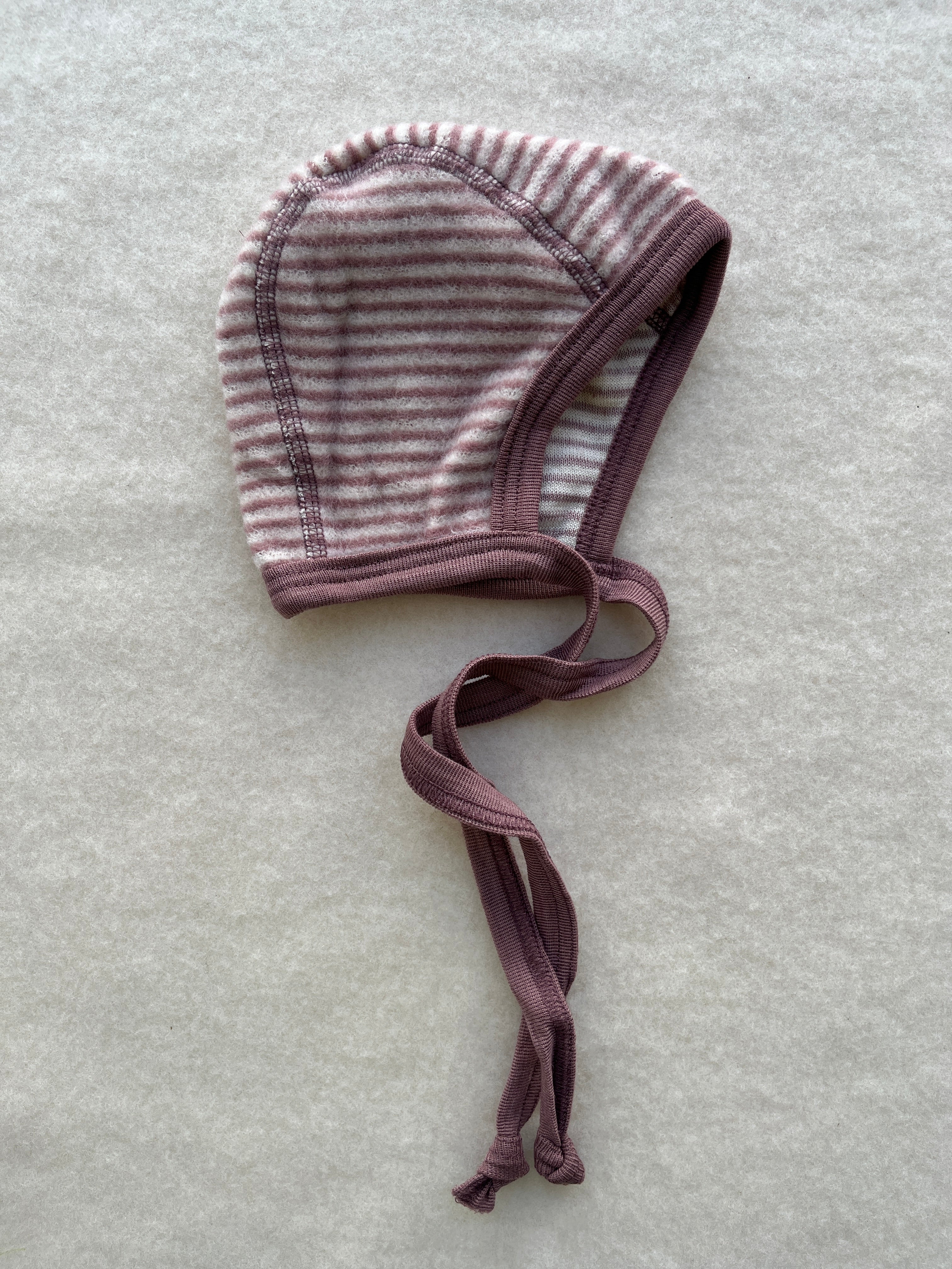 Kyse 100% børstet uld- mauve strib