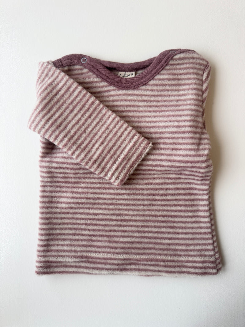 Bluse - mauve/natur