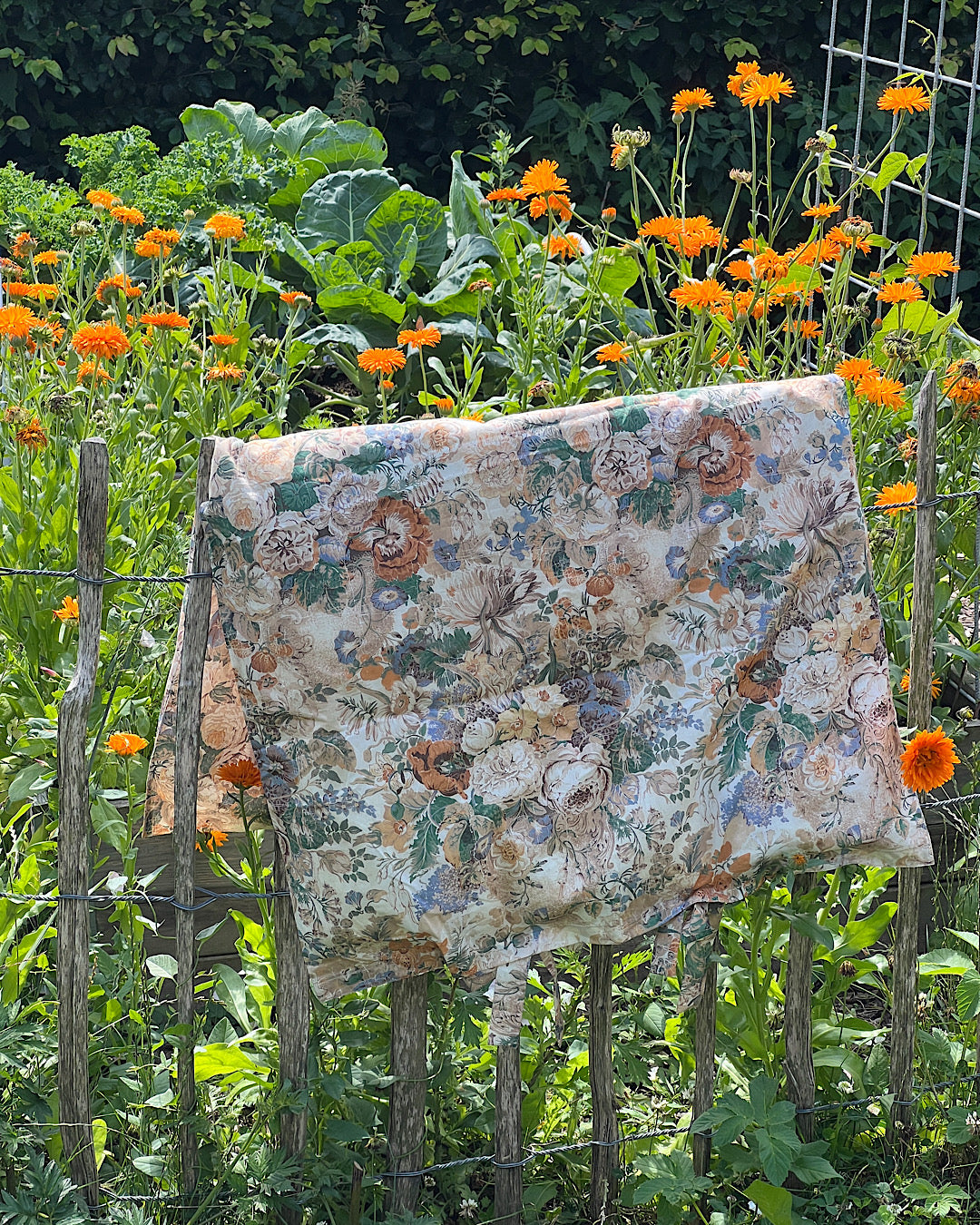 Flower Liberty Parchment Petals Duvet Cover