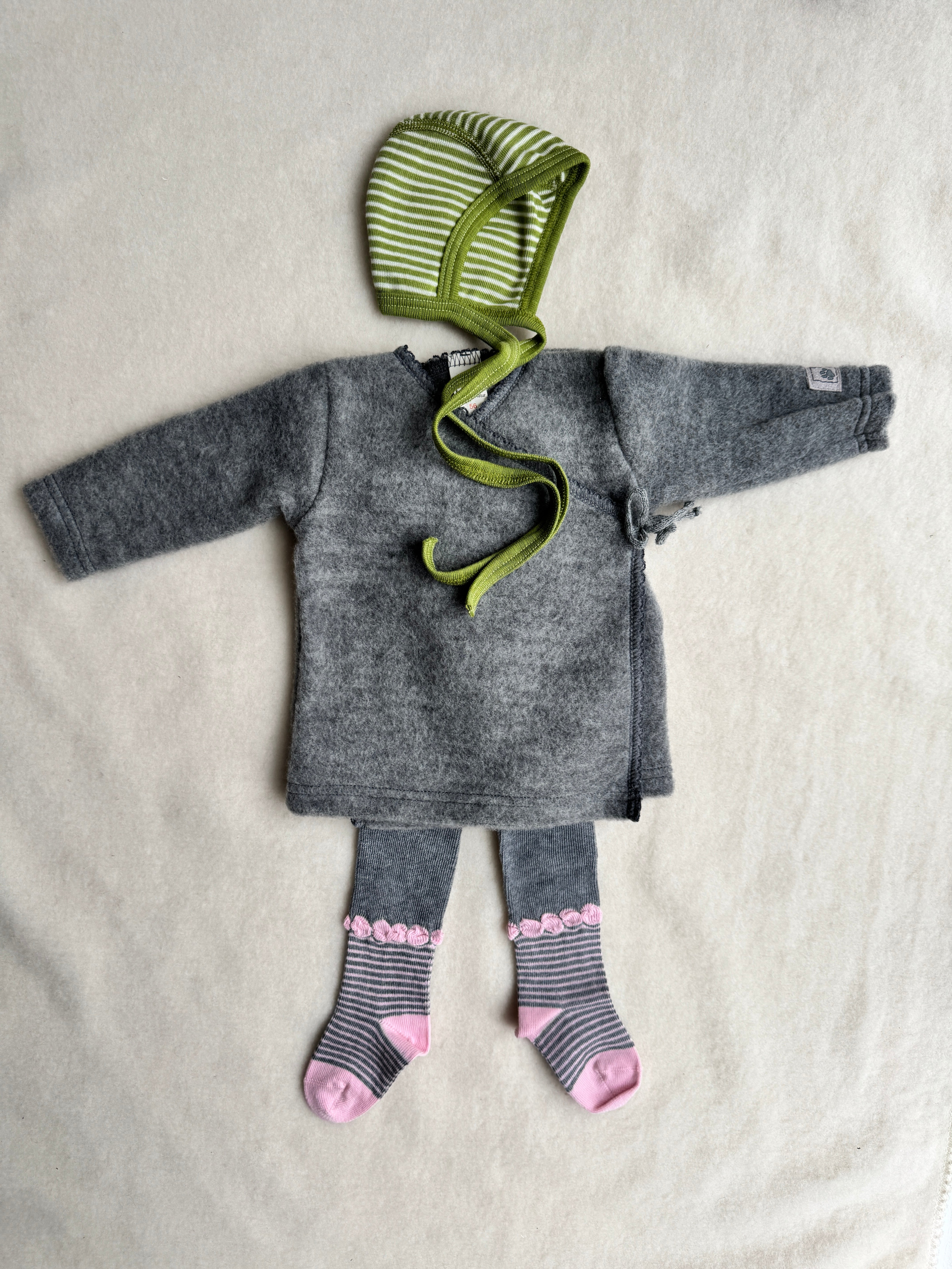 Bomuldsstrømpebukser - antracit