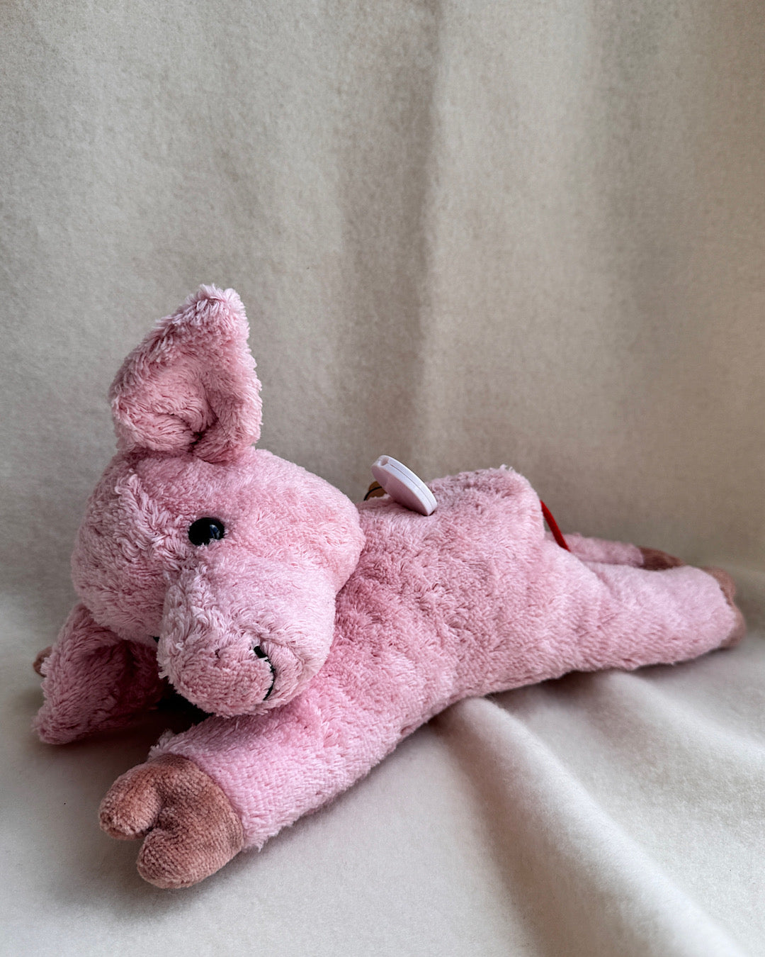 Pig with tin toy "Mozart"