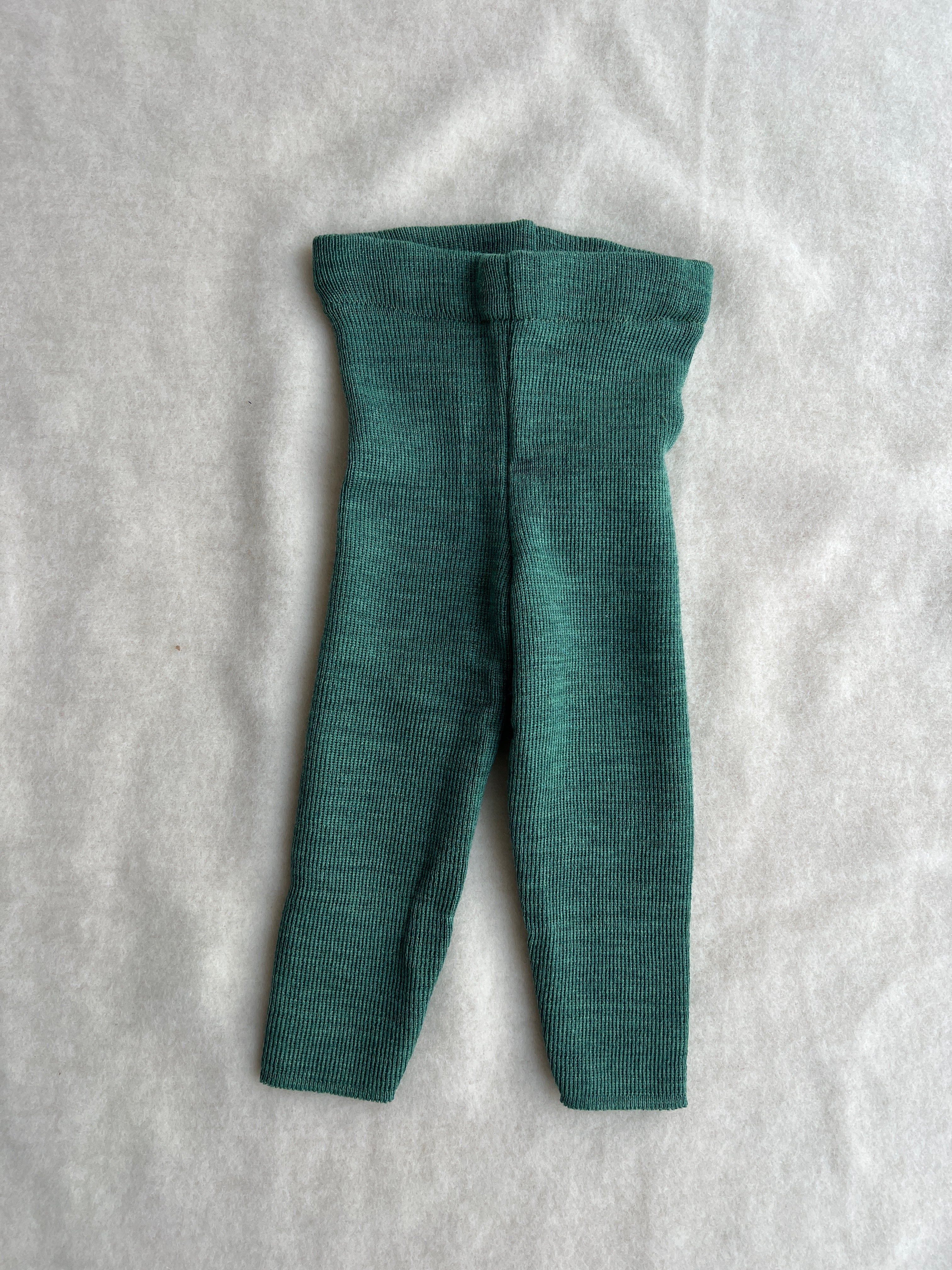 Uldleggings rib - salbei