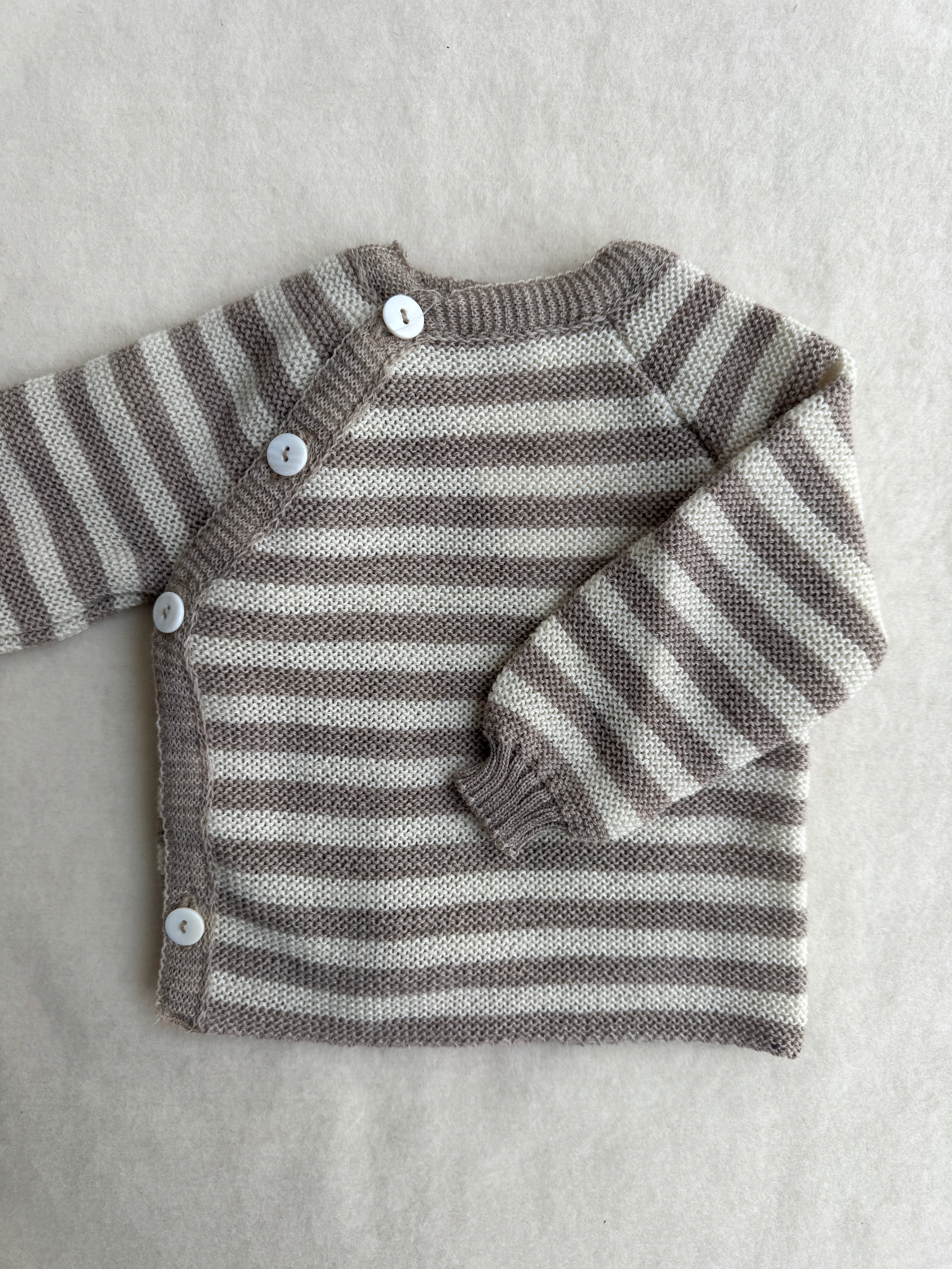 Uldtrøje - beige/creme