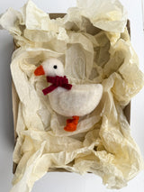 Julepynt - gås med sløjfe