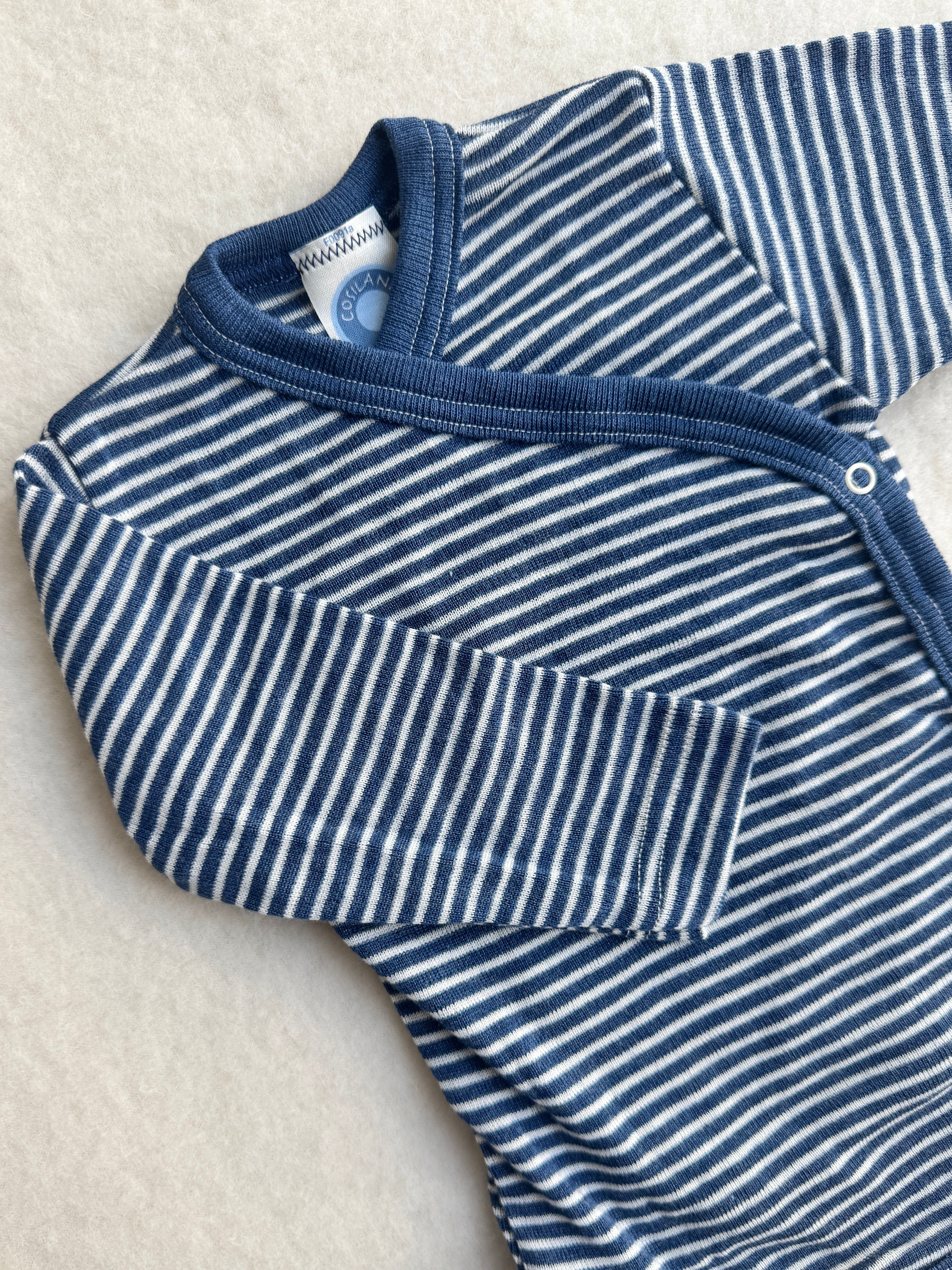 Baby-Body slå-om uld/silke