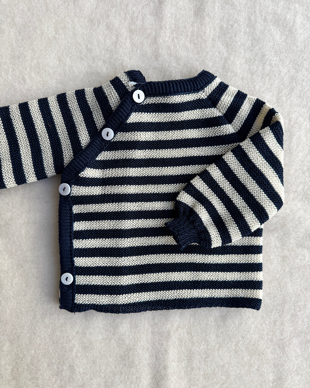 Uldtrøje - natur/marine