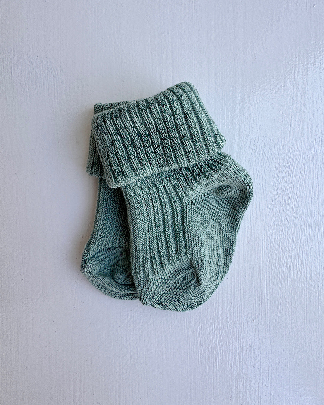 Babystrømper bomuld - granite green