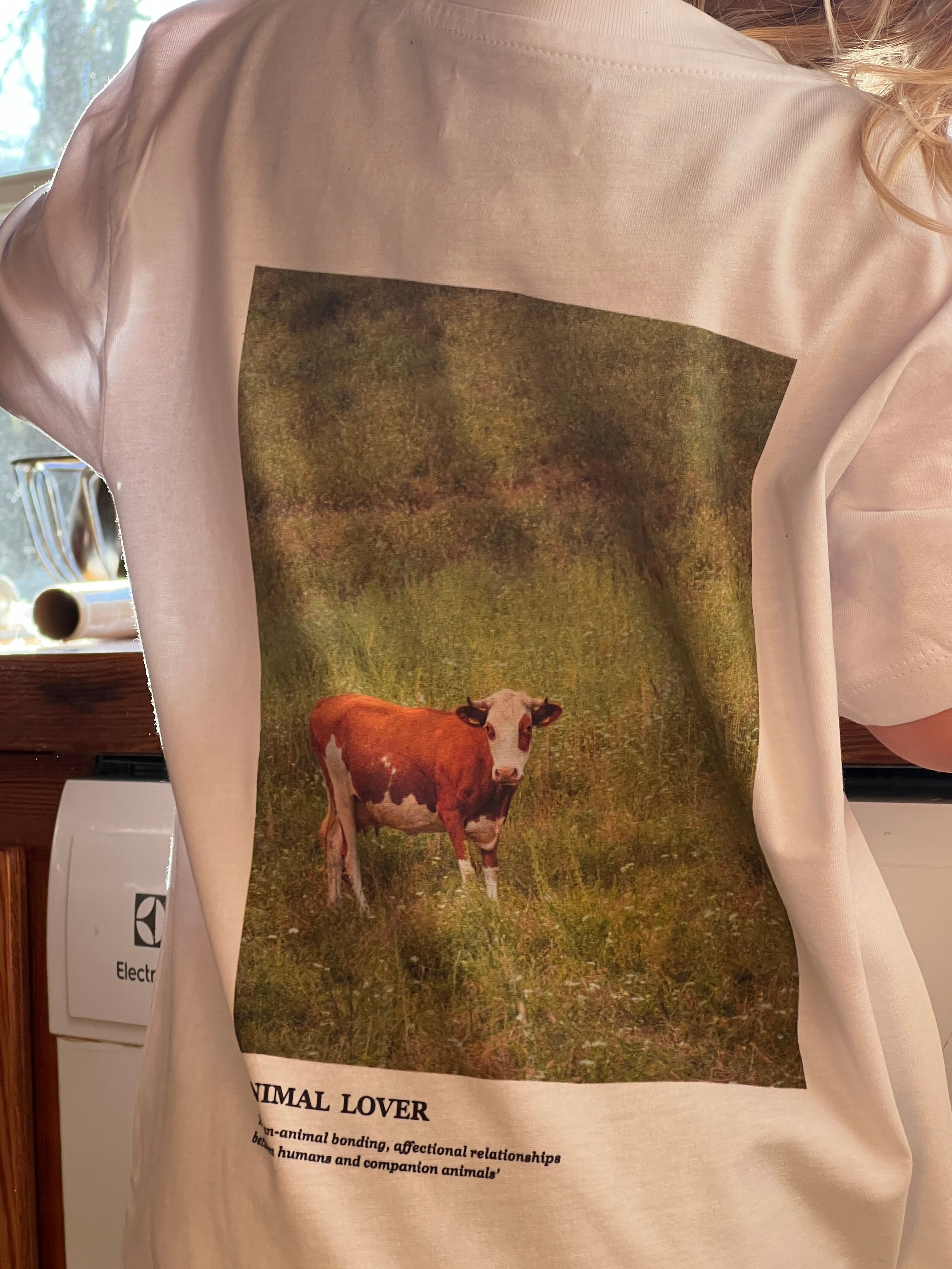 Flower 100% GOTS cotton t-shirt - Cow