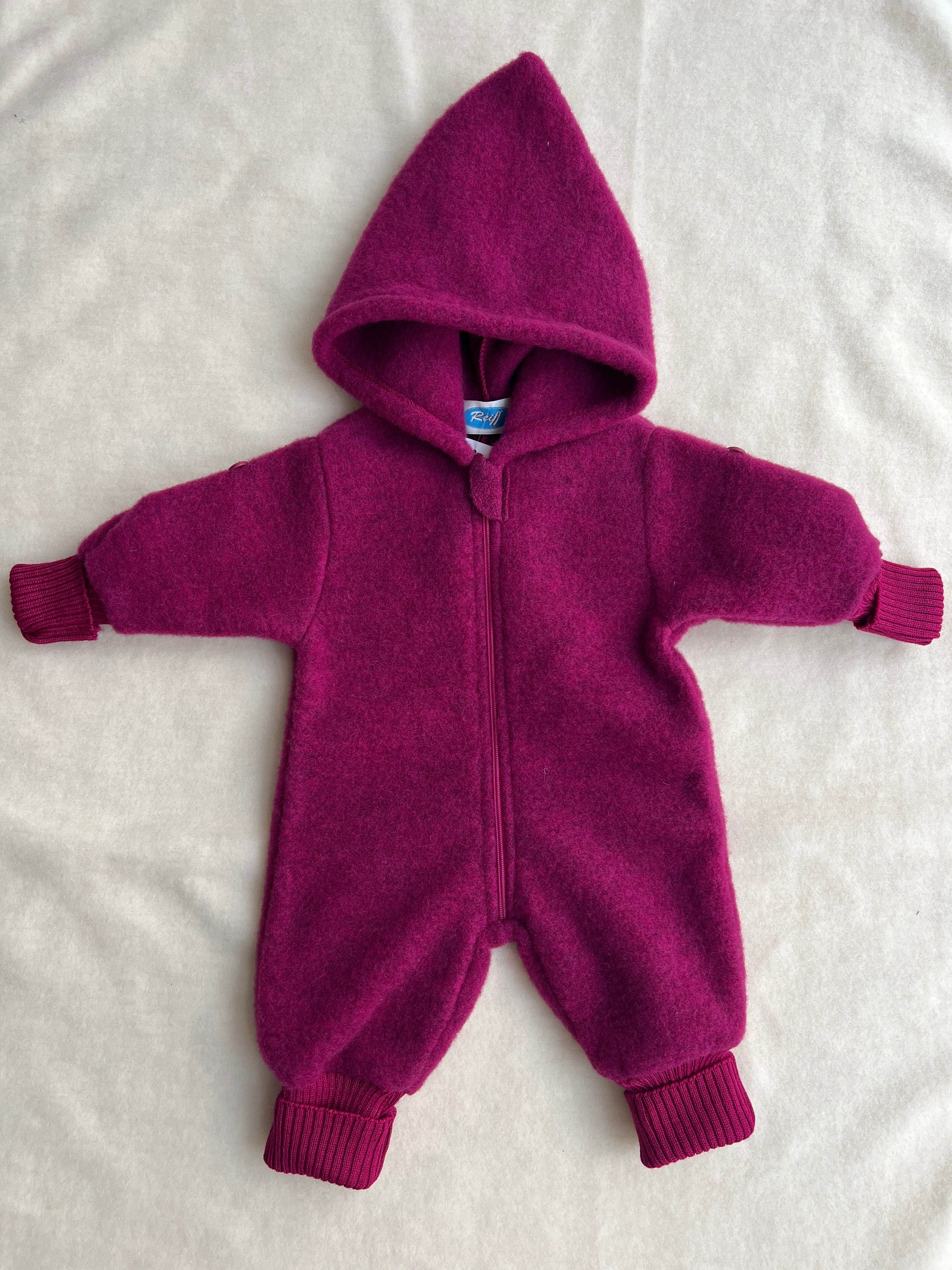 Køredragt i 100% børstet uldfleece - bær