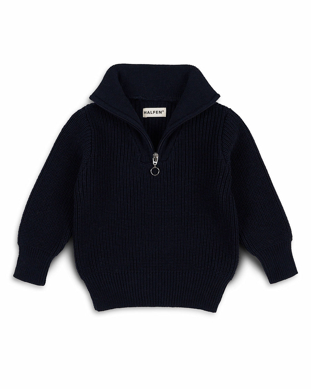 Trøje i 100% merinould - navy