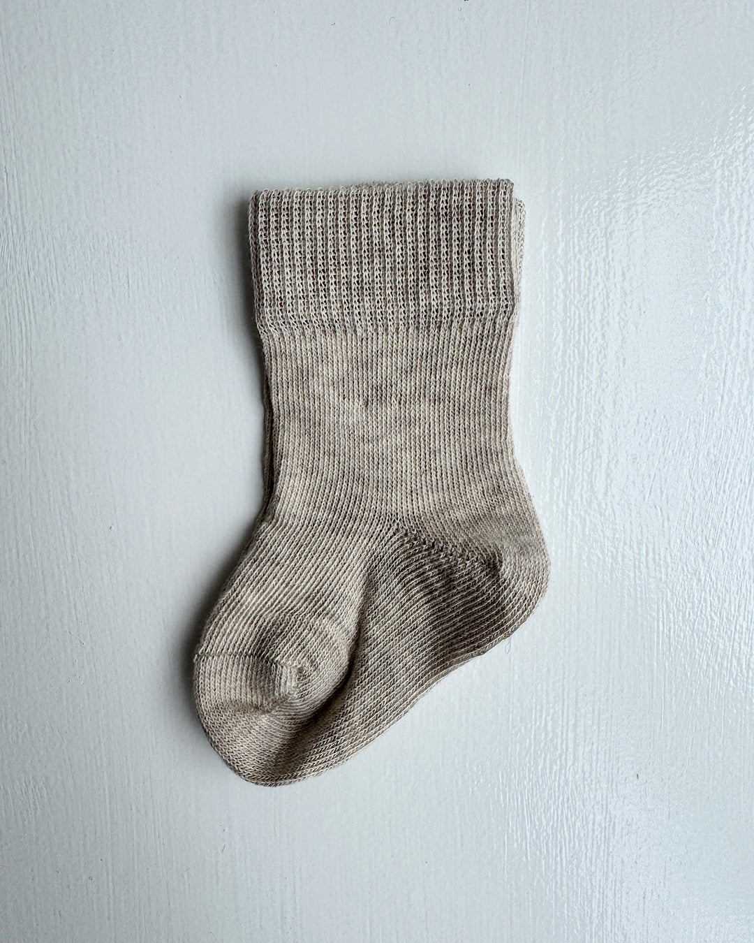 Bomuldssokker - beigemel