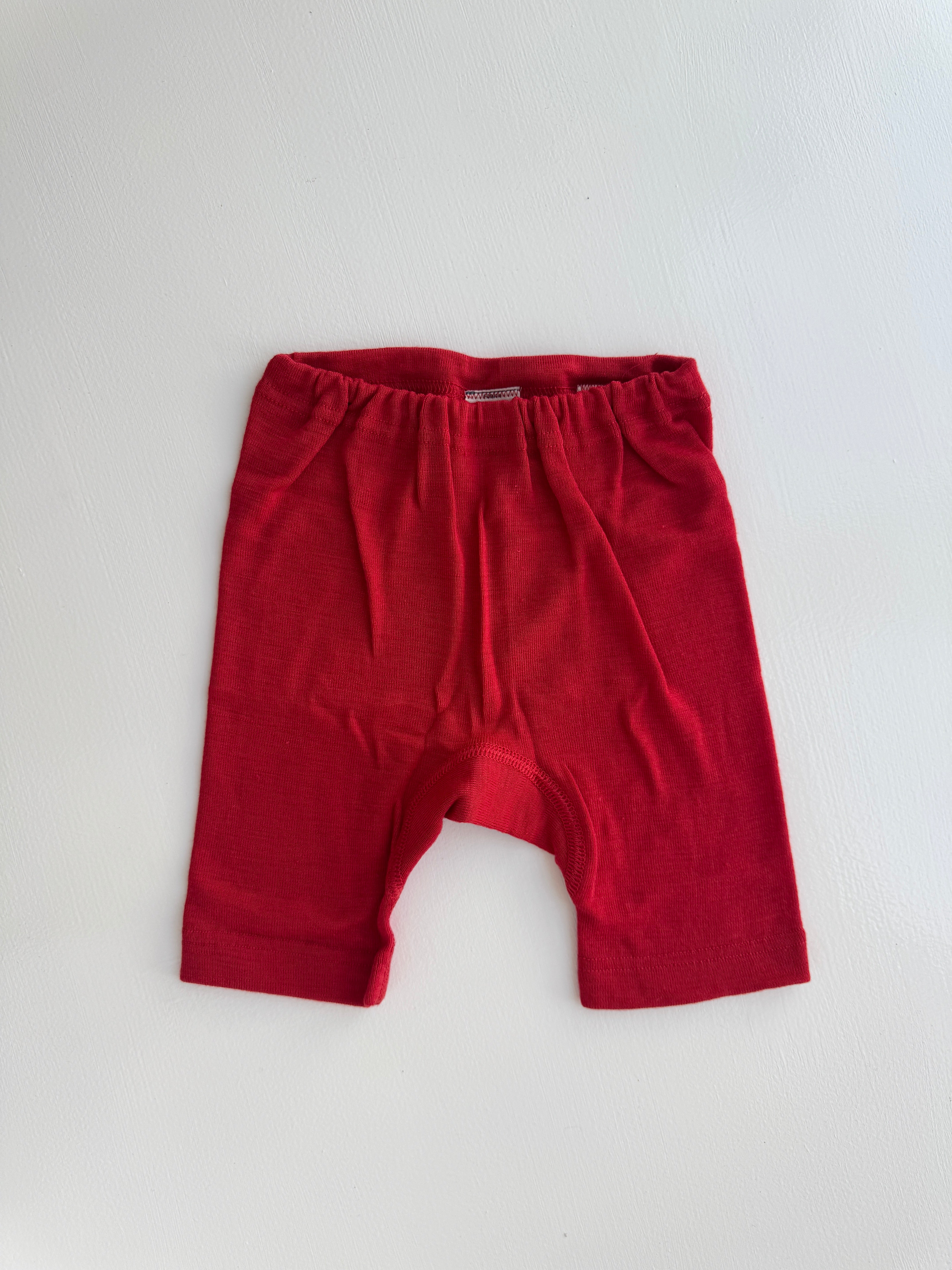 Bermudashorts uld/silke - rød