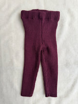 Uldleggings rib - Hyldebær