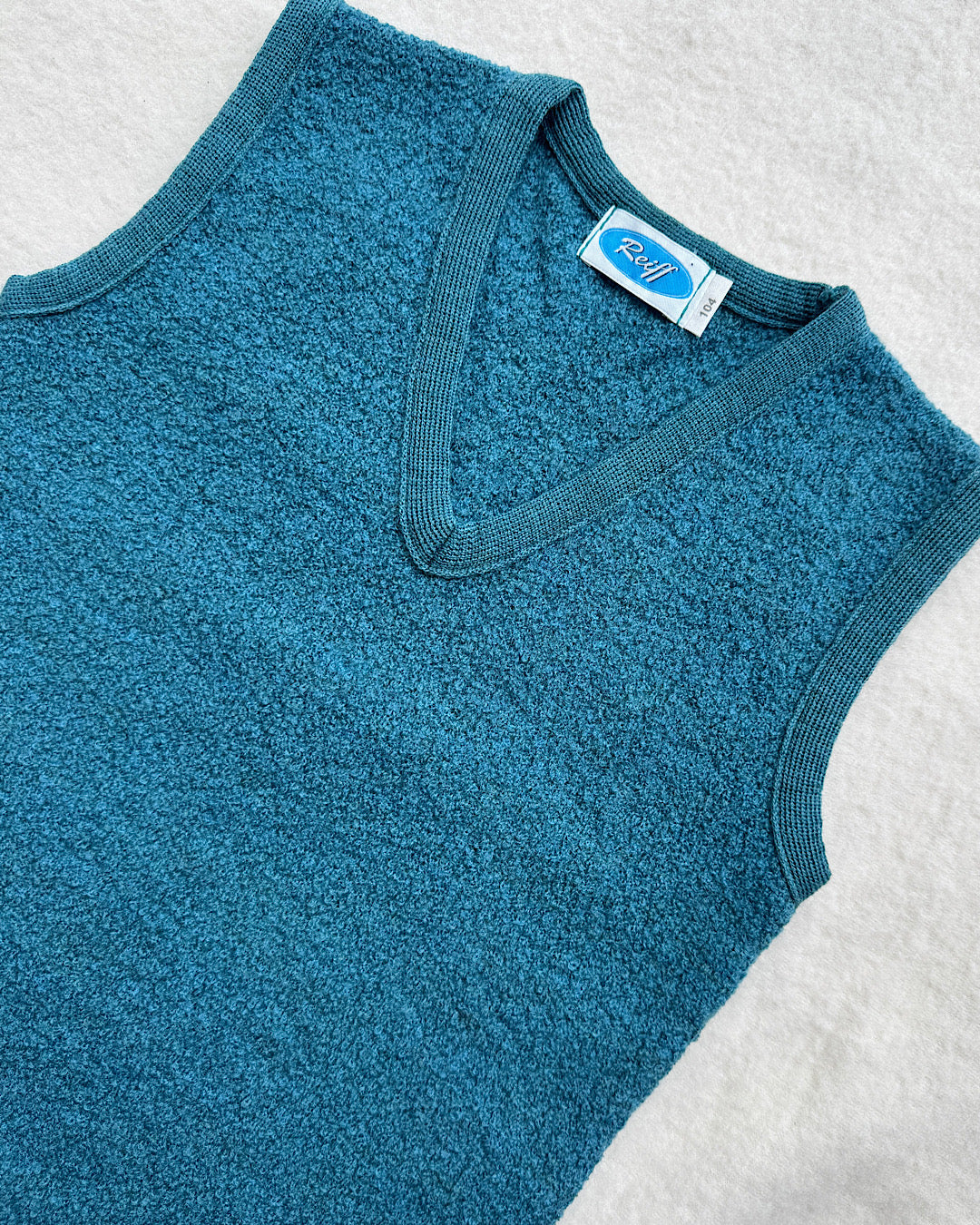 Vest i uld - Smaragd