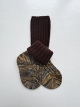 Poeter x Grödo - Uldsokker m. rib og ekstra længde