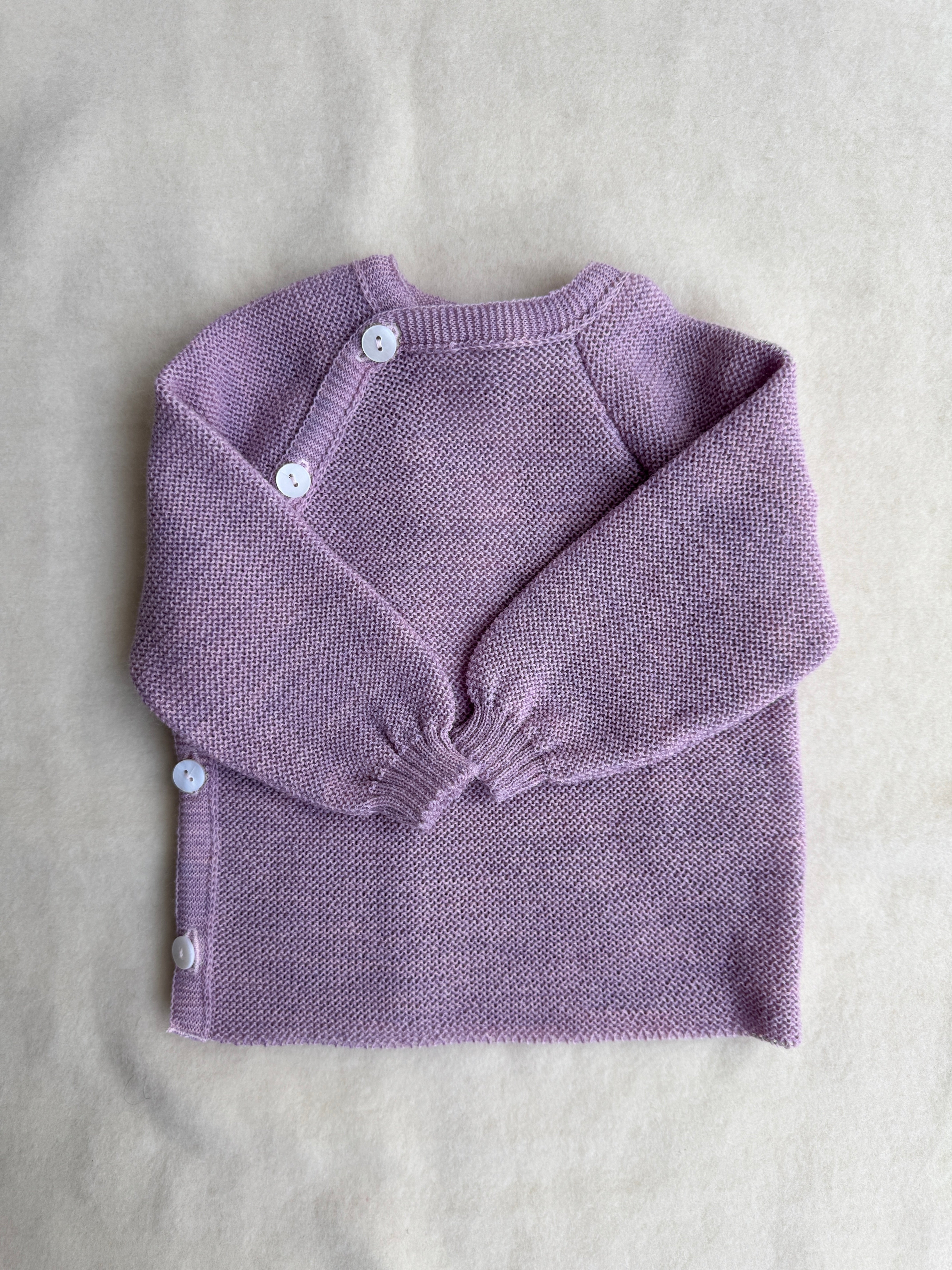 Uldtrøje - lavendel