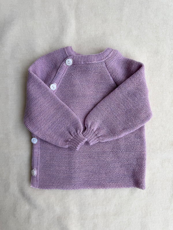 Uldtrøje - lavendel