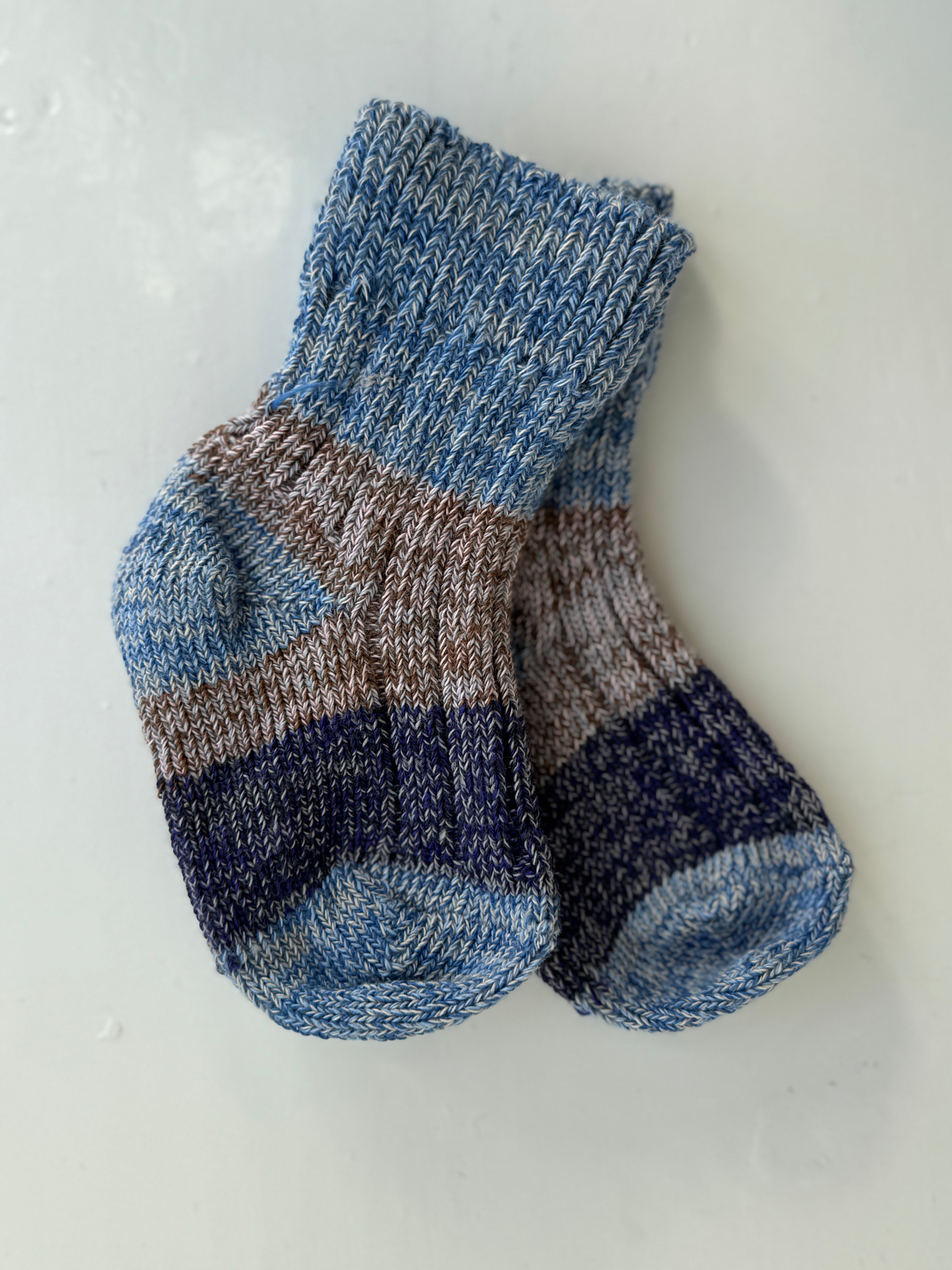 Bomuldssokker Restock - blue bell