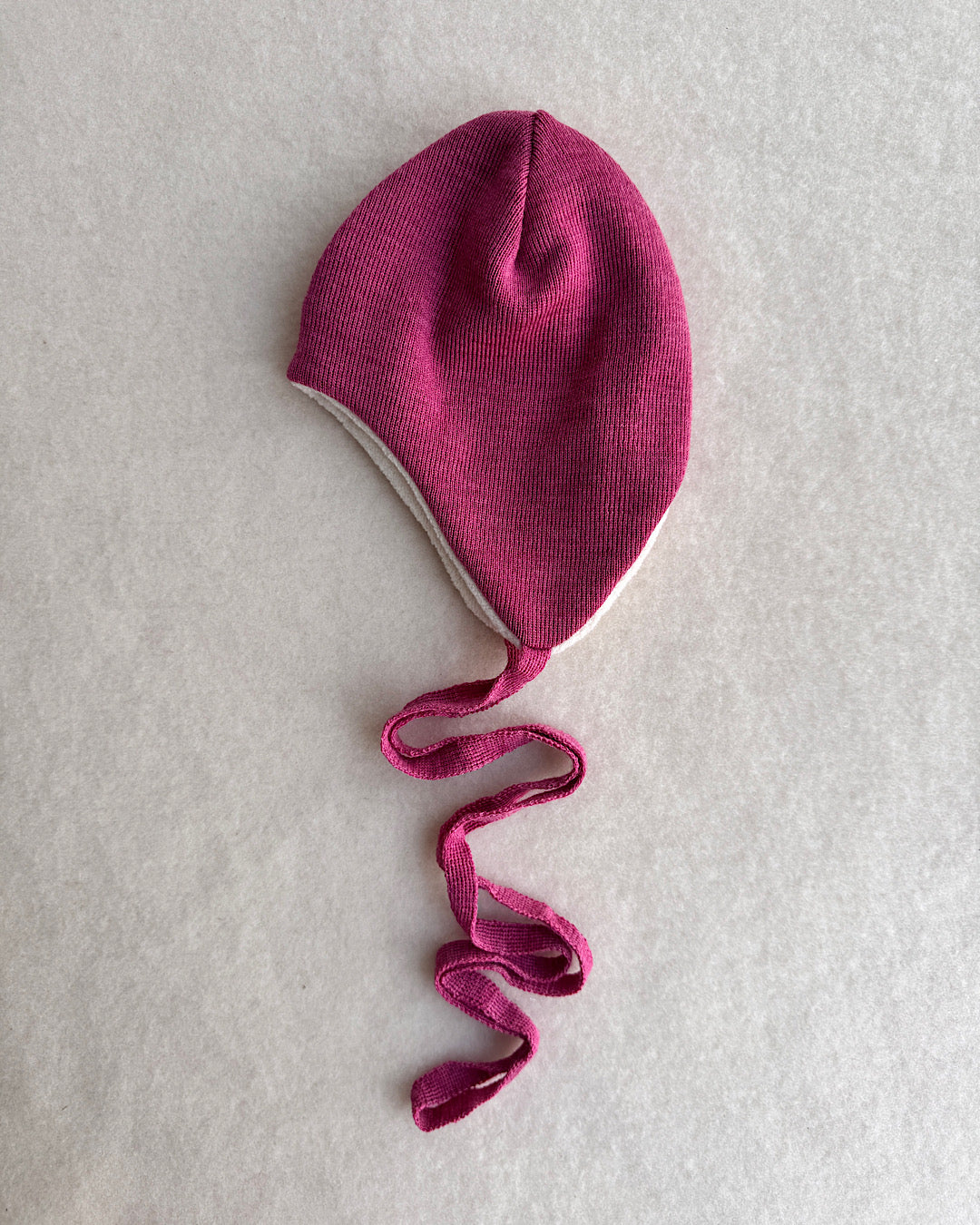 Hue 100% merino uld med bomuldsplush - rose